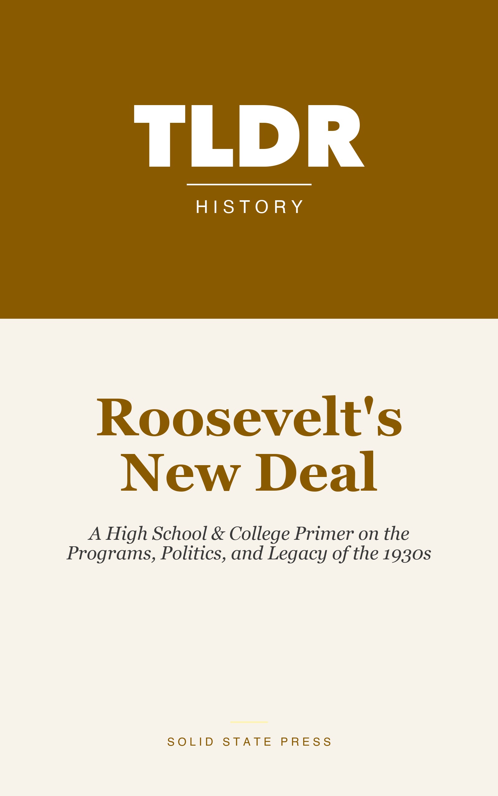Roosevelt's New Deal cover