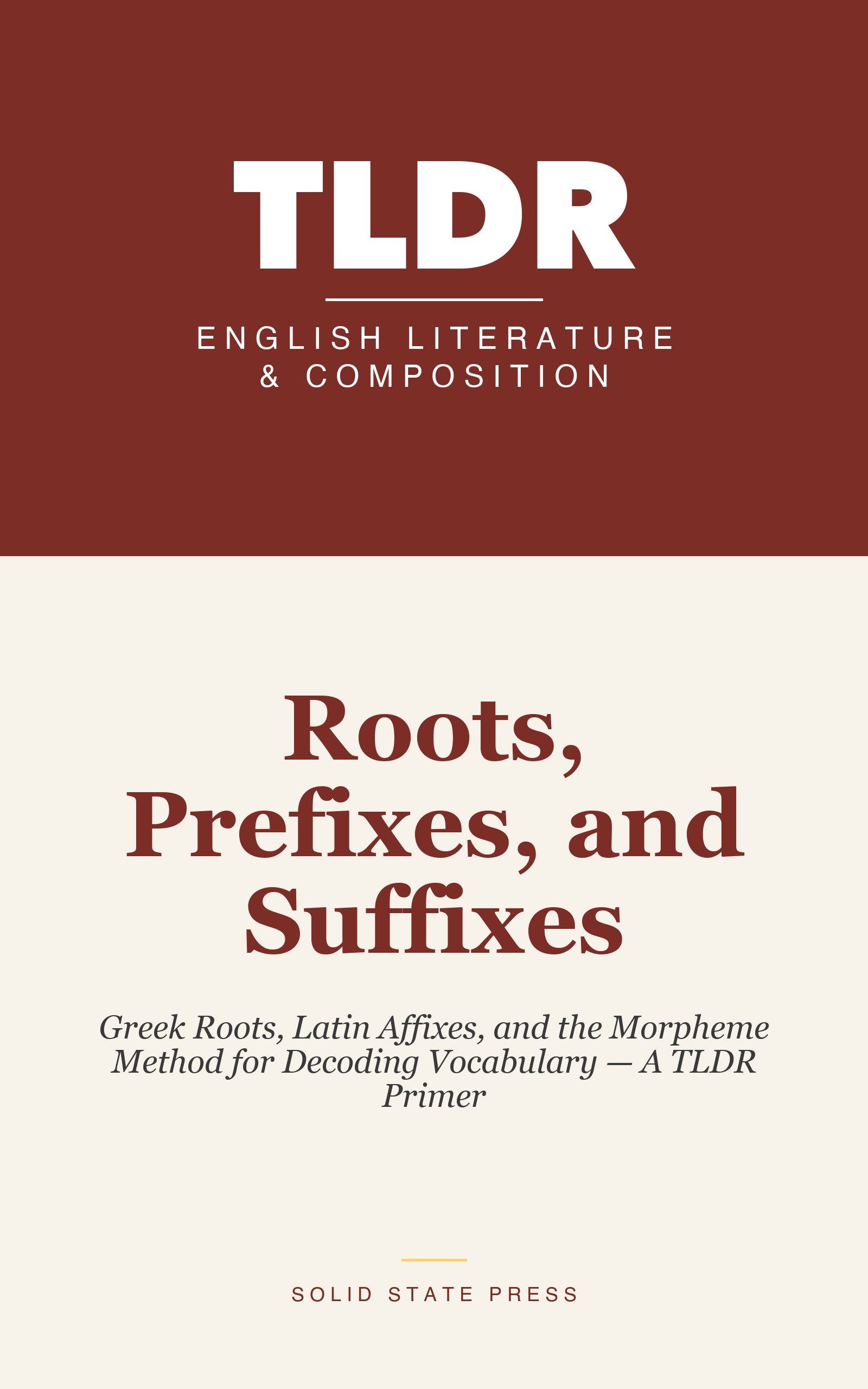 Roots, Prefixes, and Suffixes cover