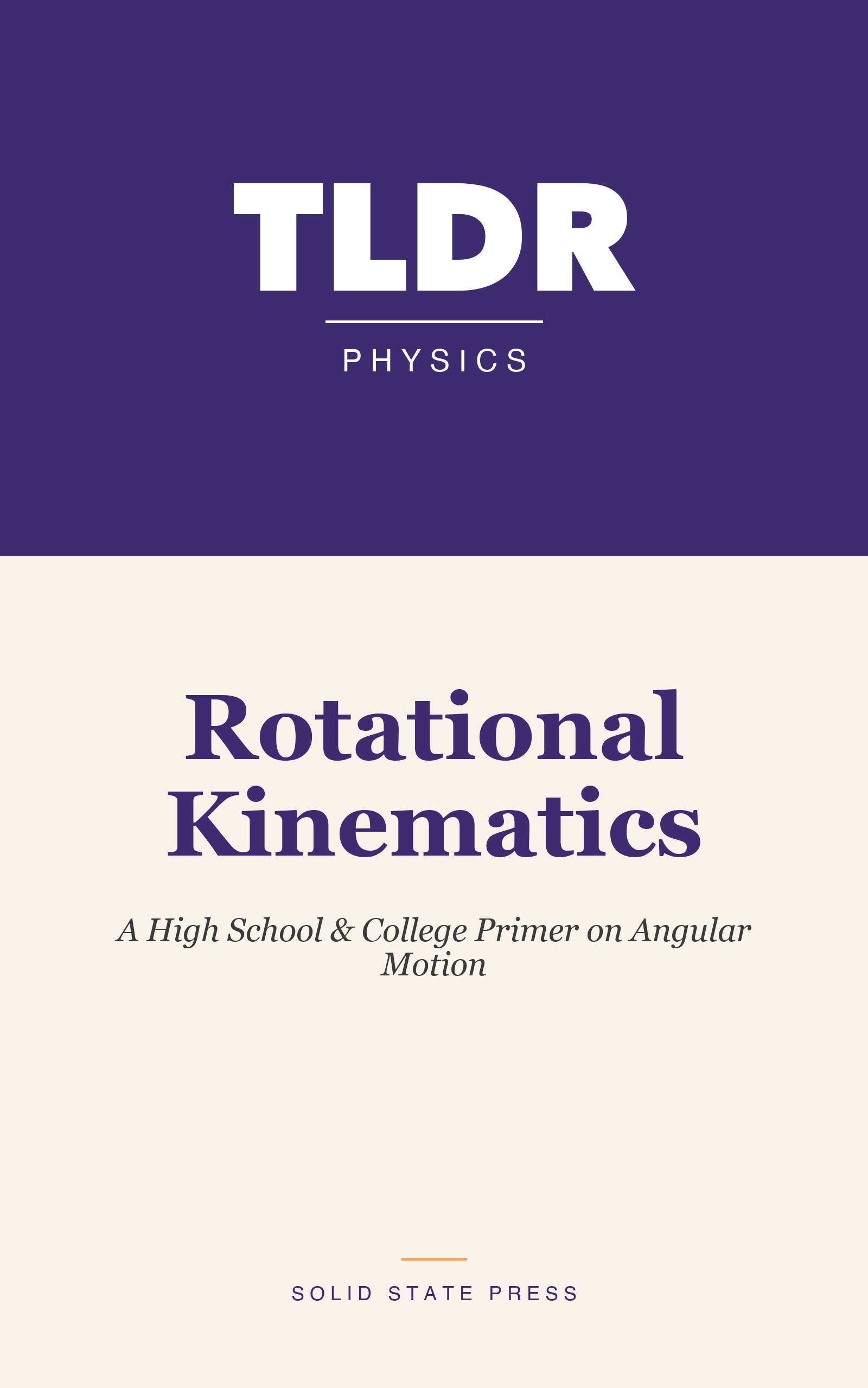 Rotational Kinematics cover