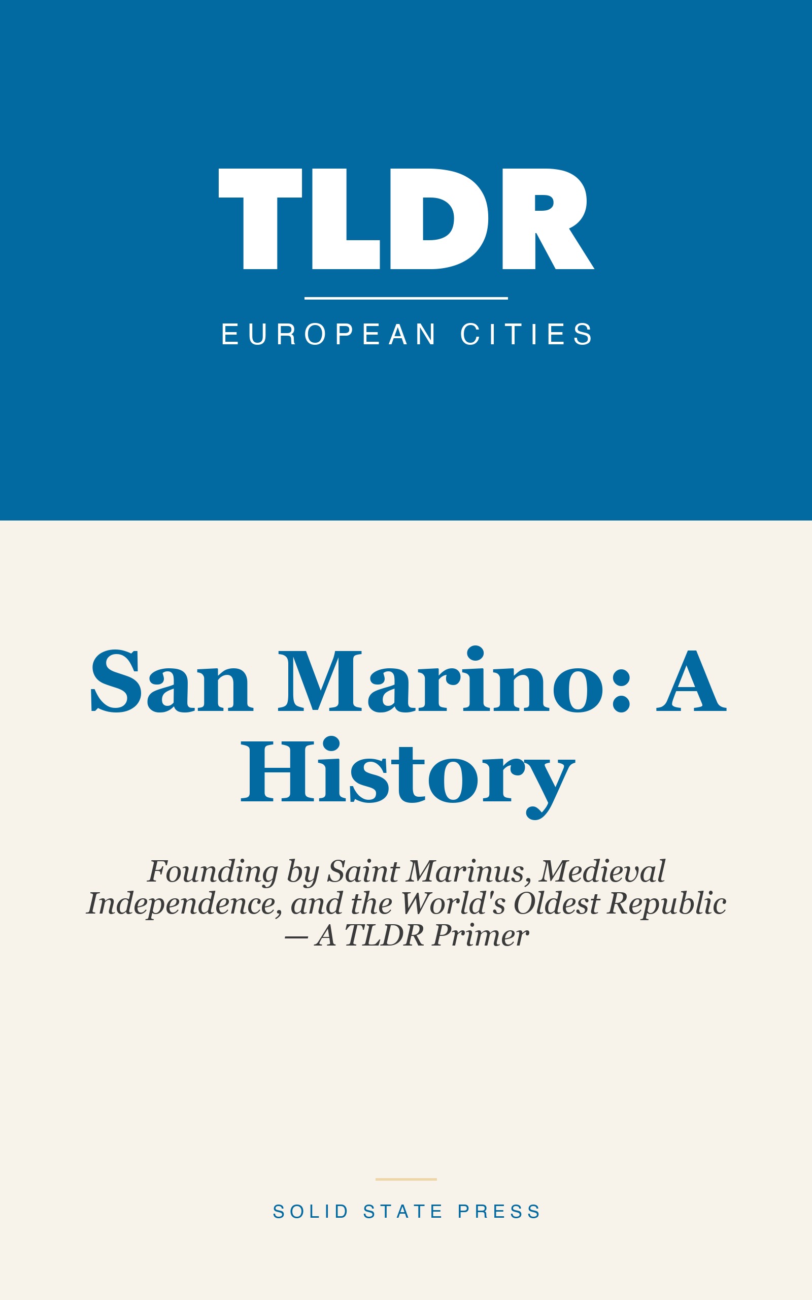 San Marino: A History cover
