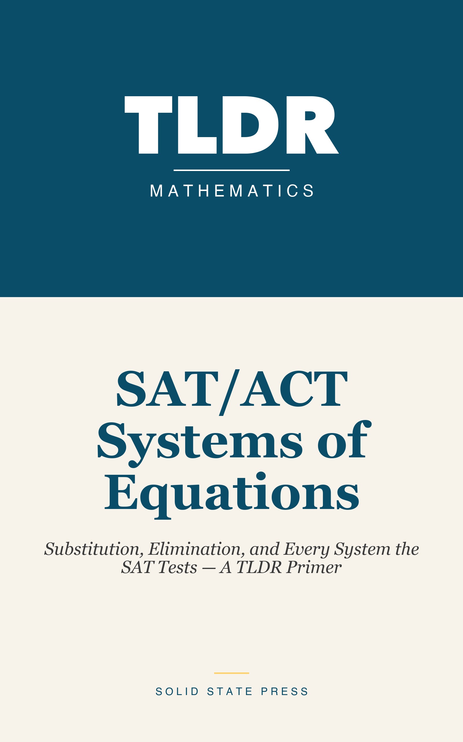 SAT/ACT Systems of Equations cover