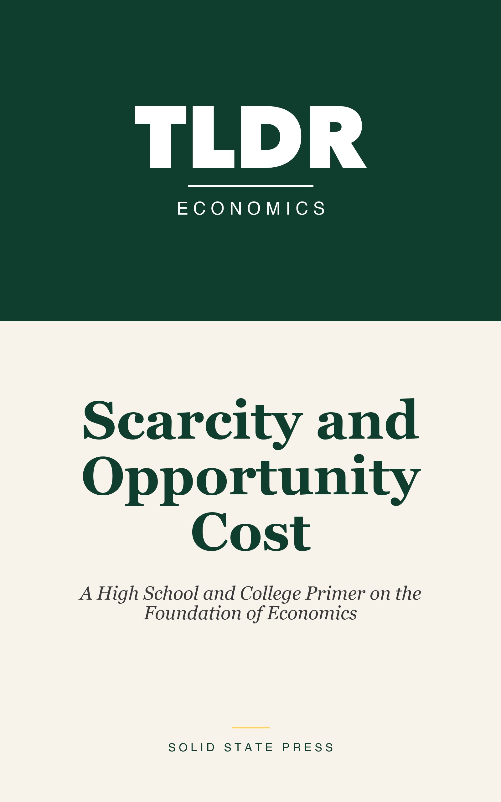 Scarcity and Opportunity Cost cover