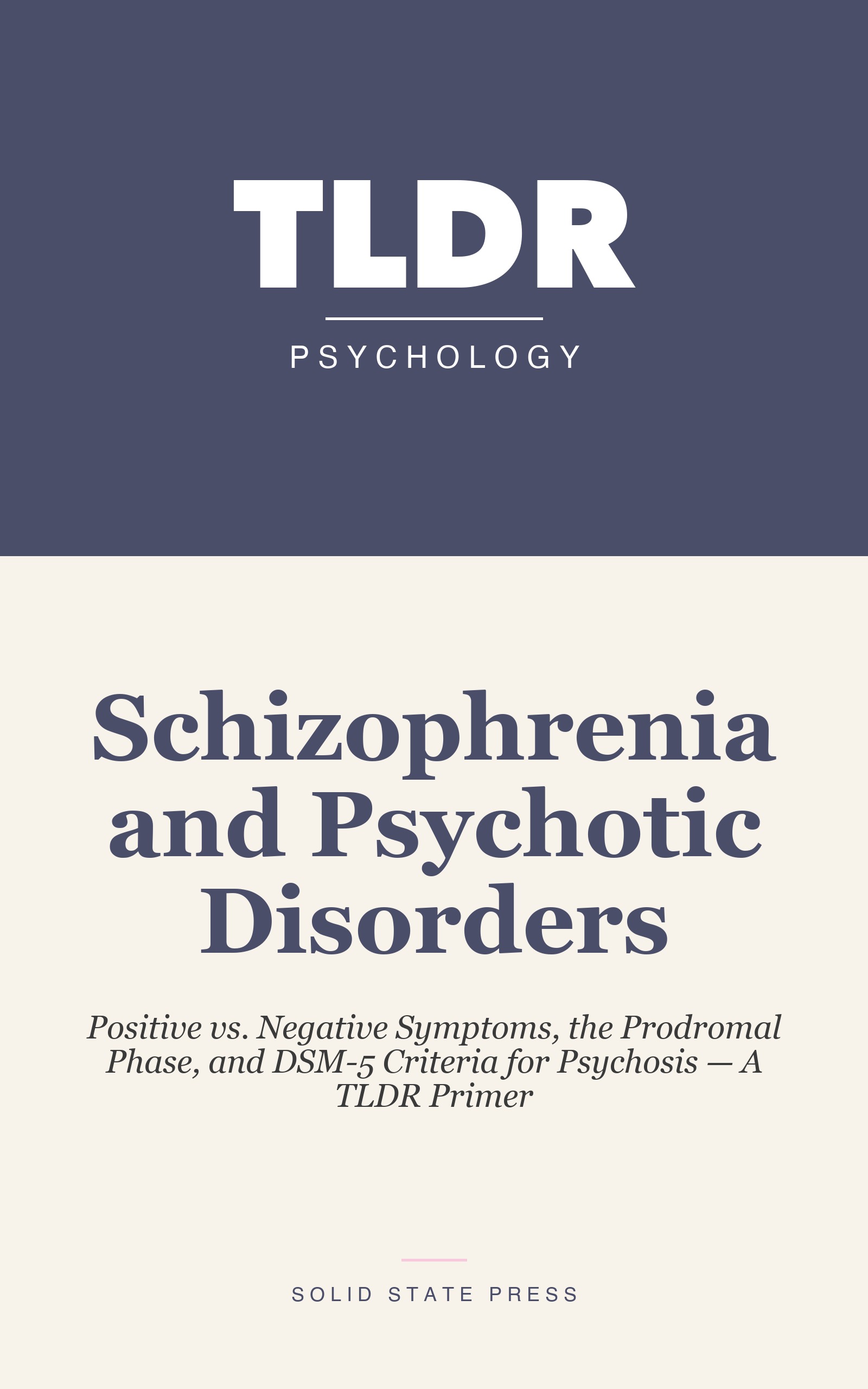 Schizophrenia and Psychotic Disorders cover