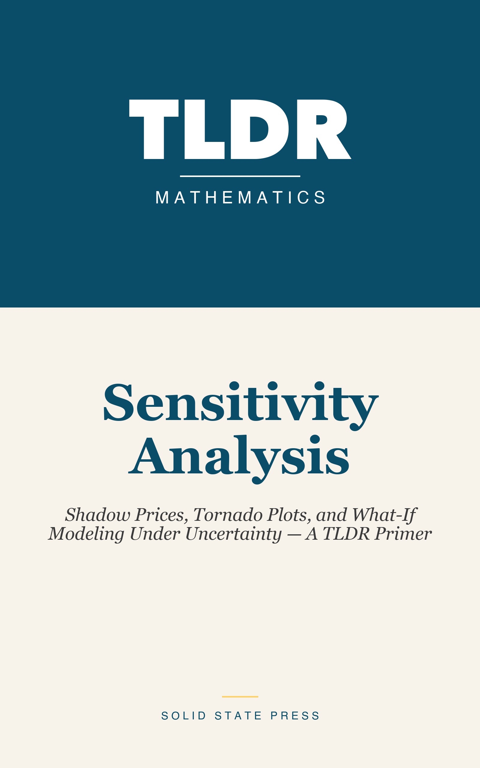Sensitivity Analysis cover