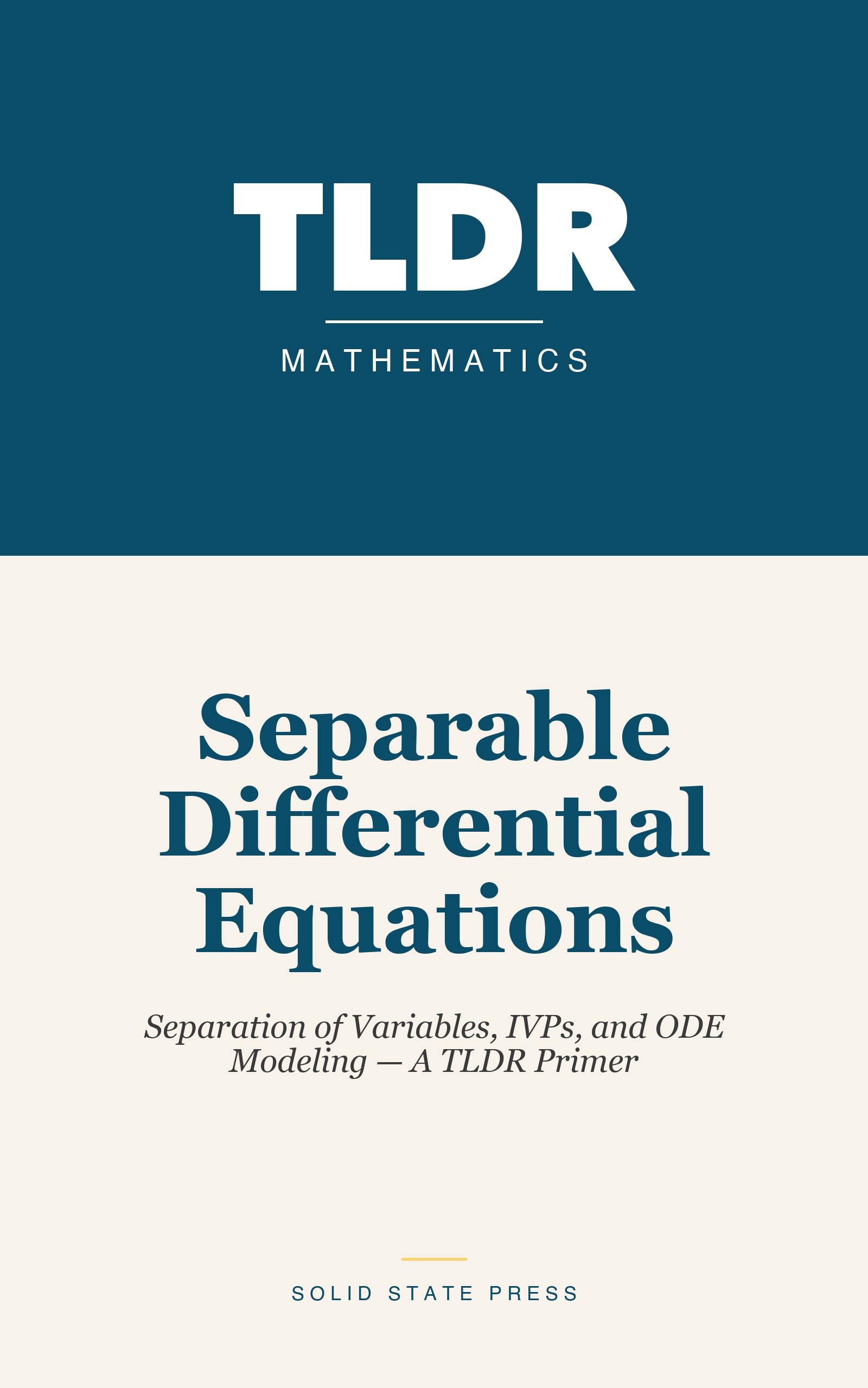 Separable Differential Equations cover