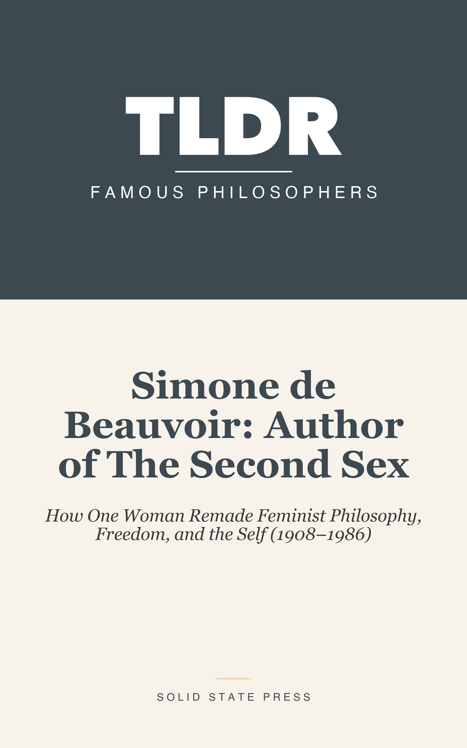 Simone de Beauvoir: Author of The Second Sex cover