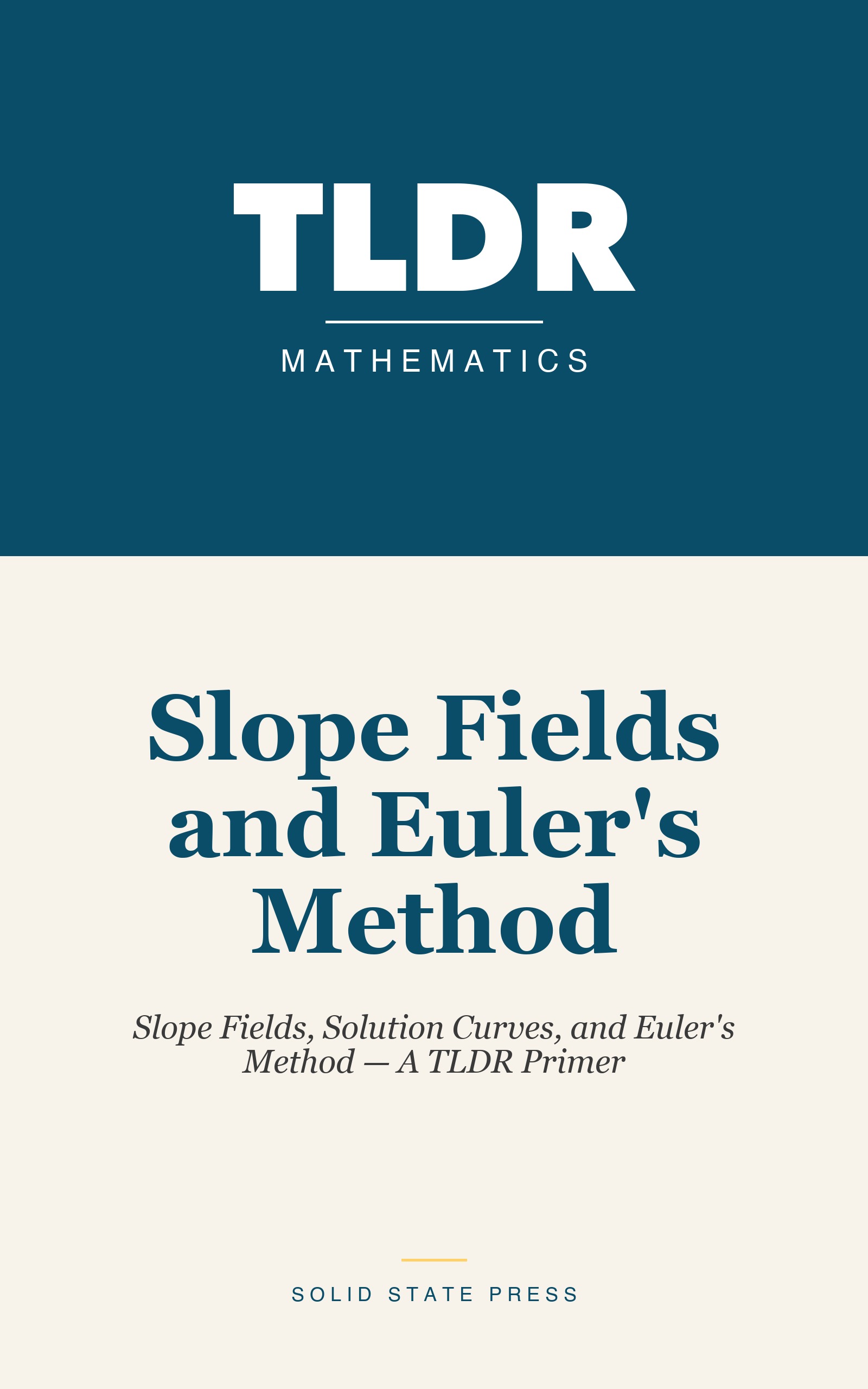 Slope Fields and Euler's Method cover