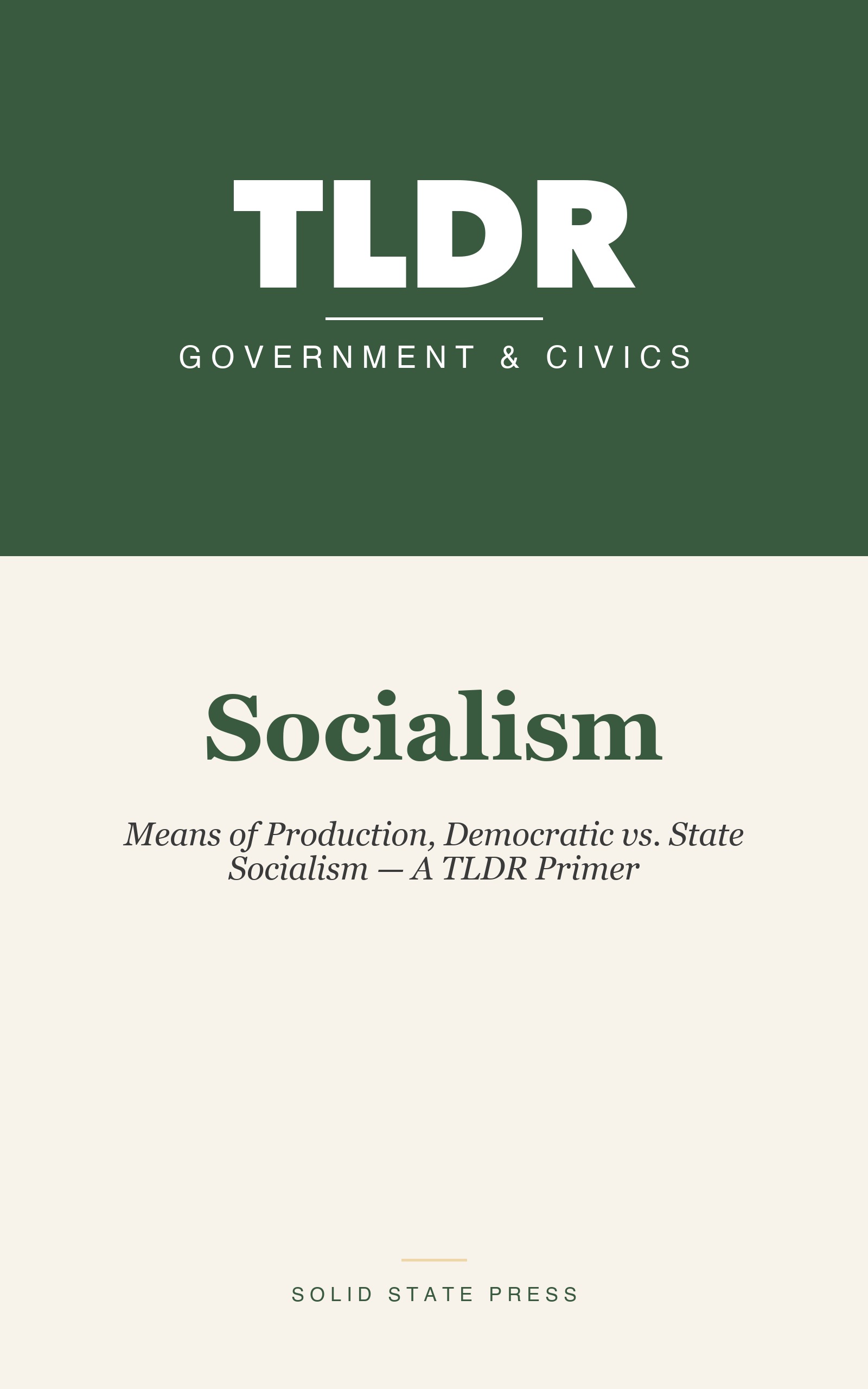 Socialism cover