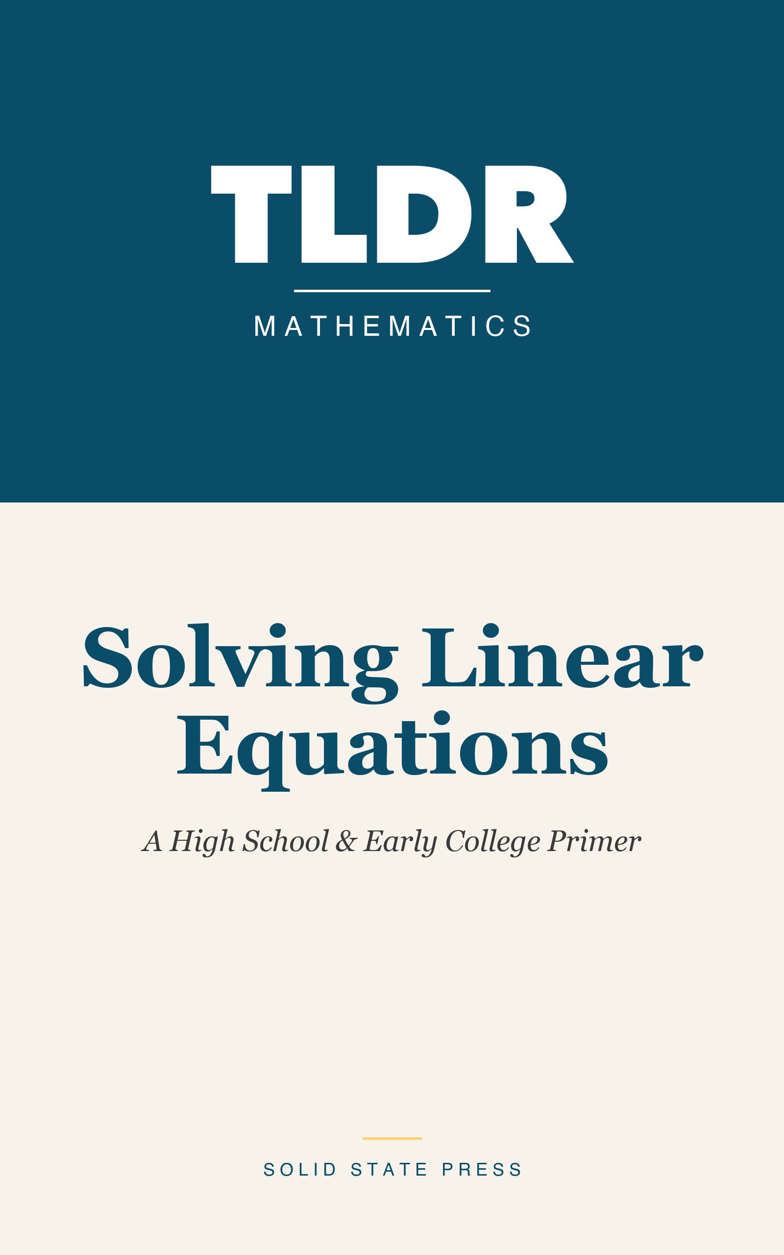 Solving Linear Equations cover