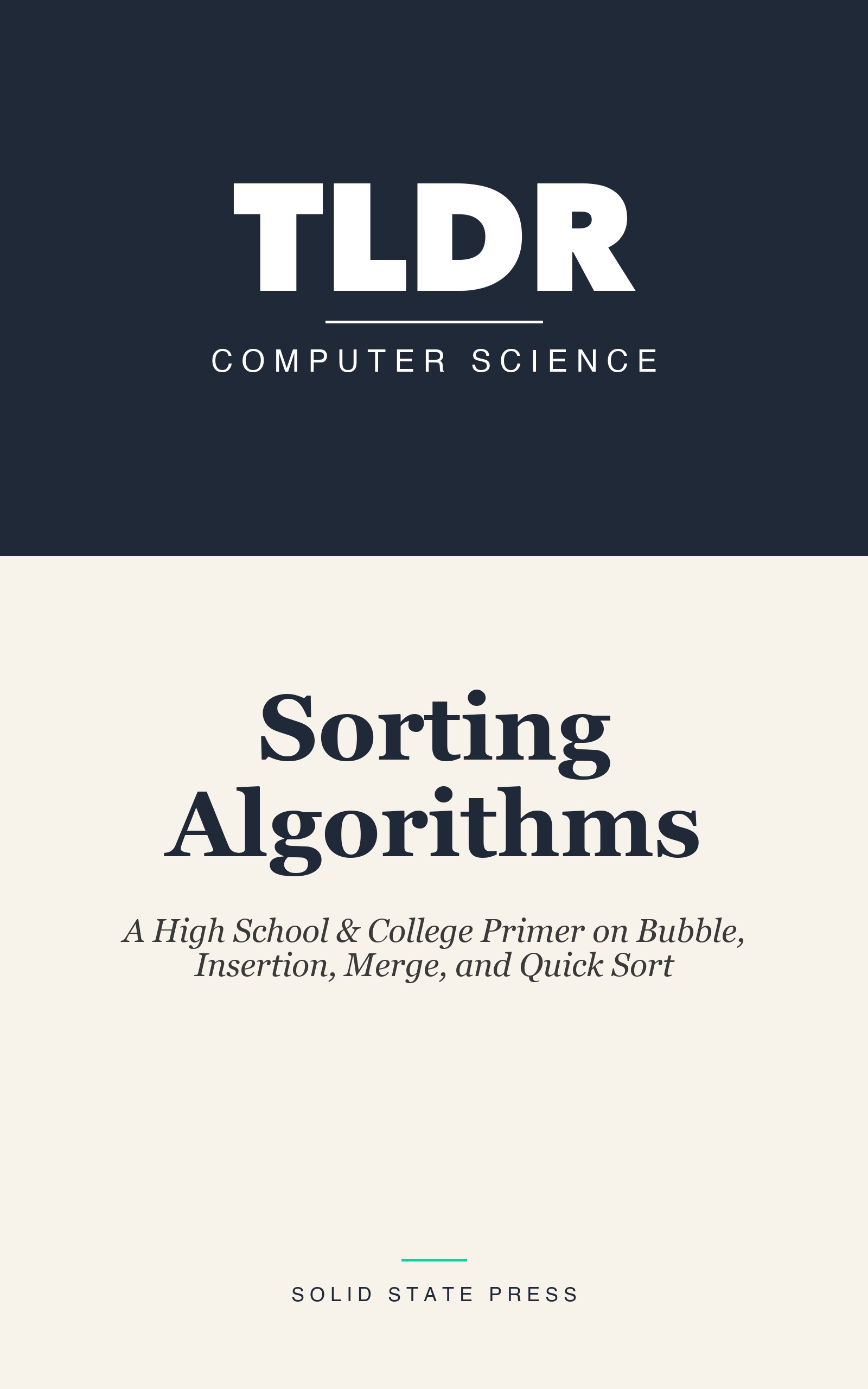 Sorting Algorithms cover