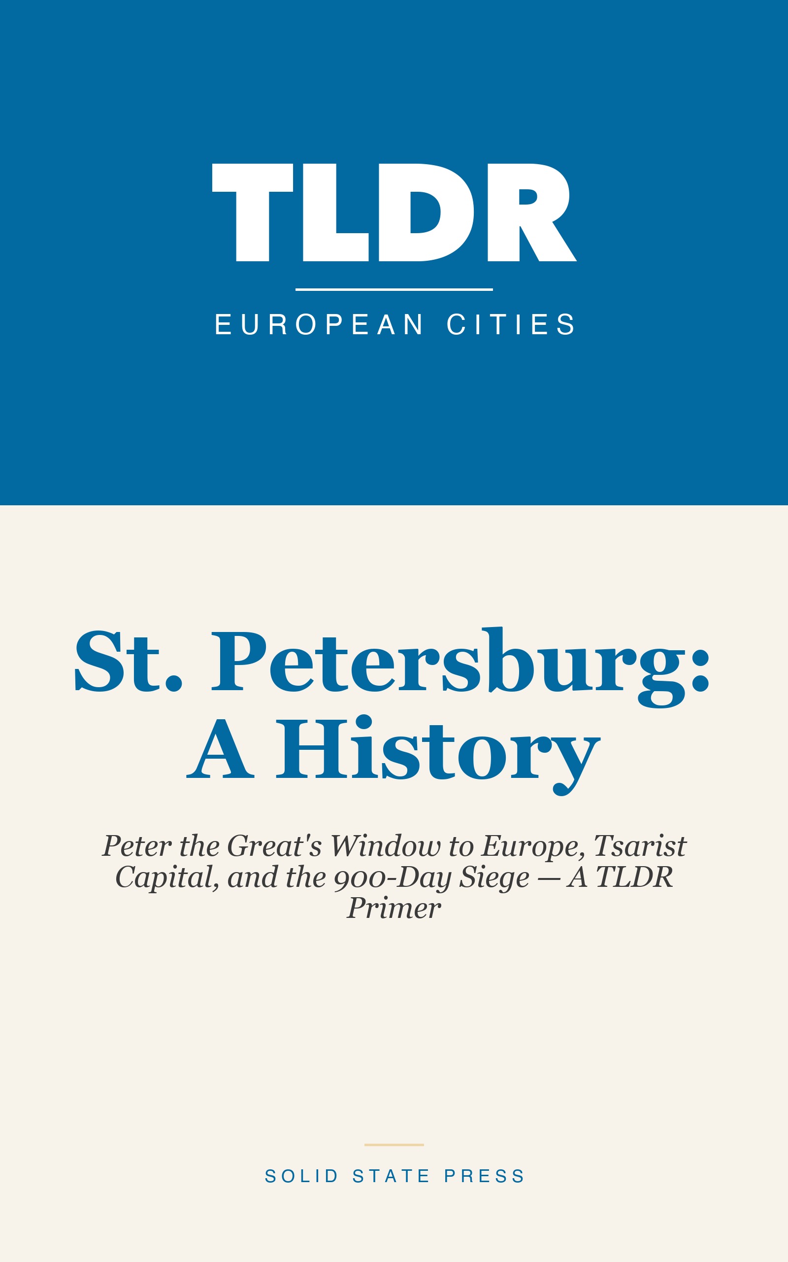 St. Petersburg: A History cover