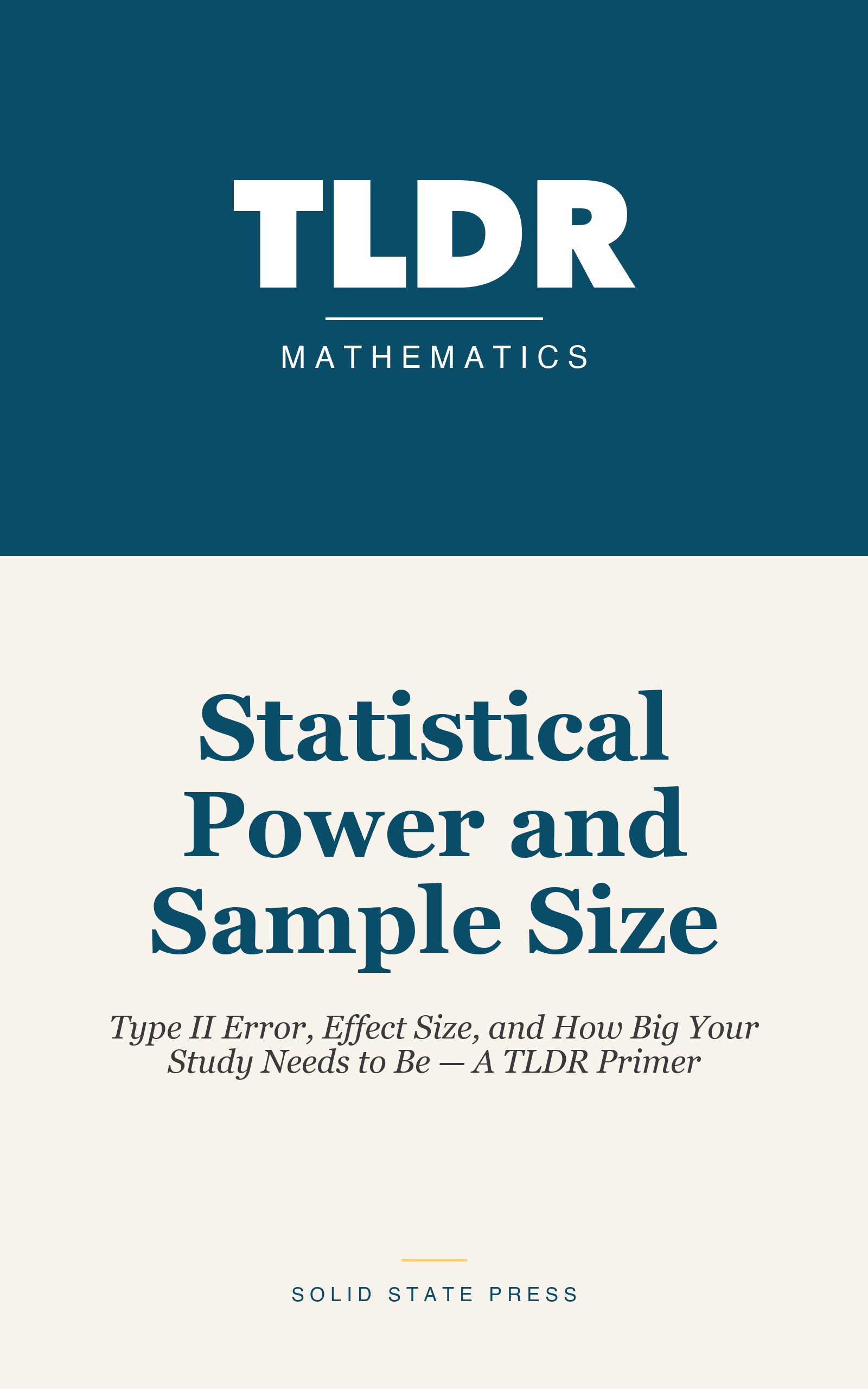 Statistical Power and Sample Size cover