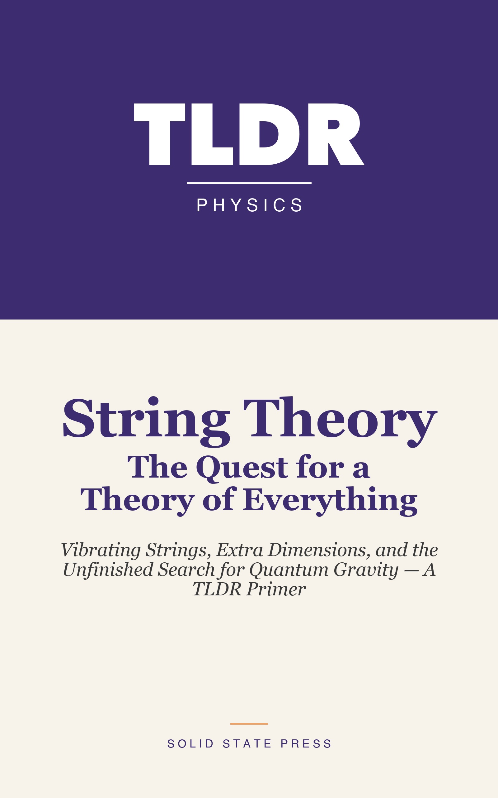 String Theory: The Quest for a Theory of Everything cover
