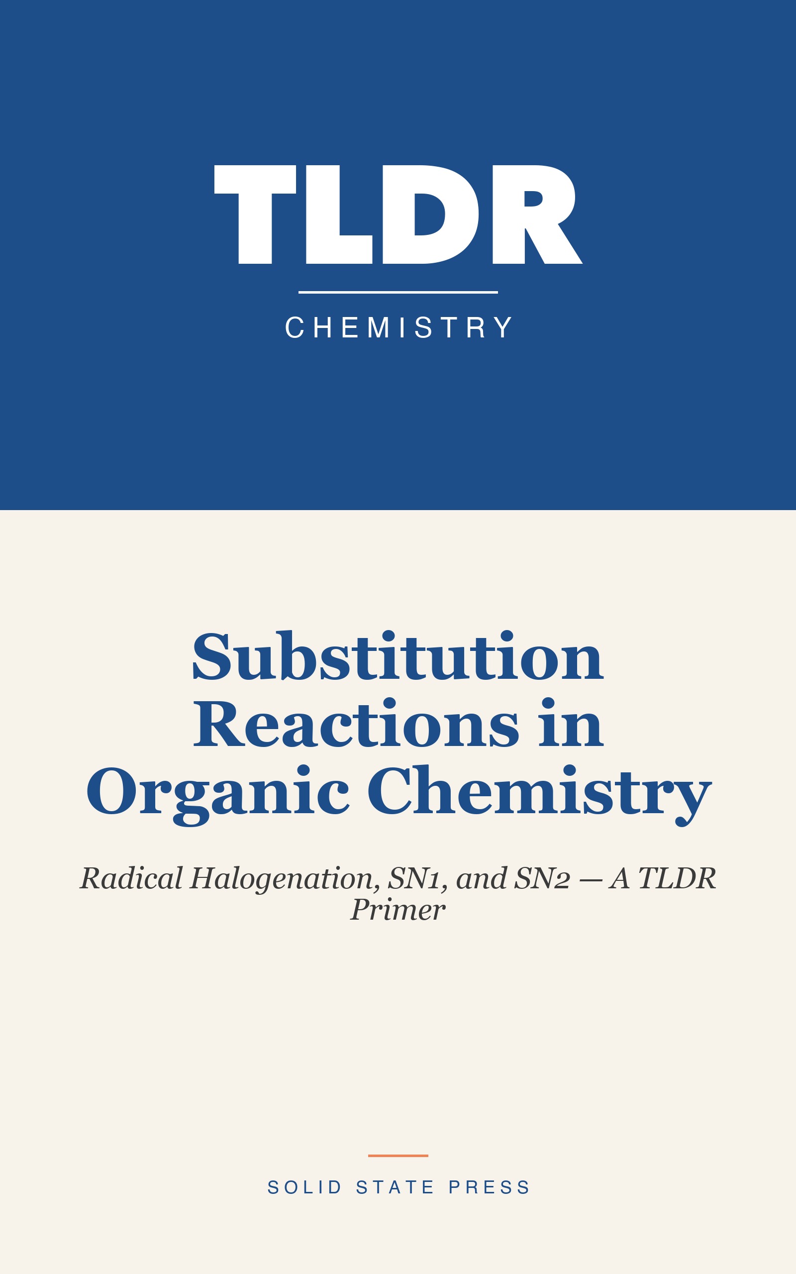 Substitution Reactions in Organic Chemistry cover