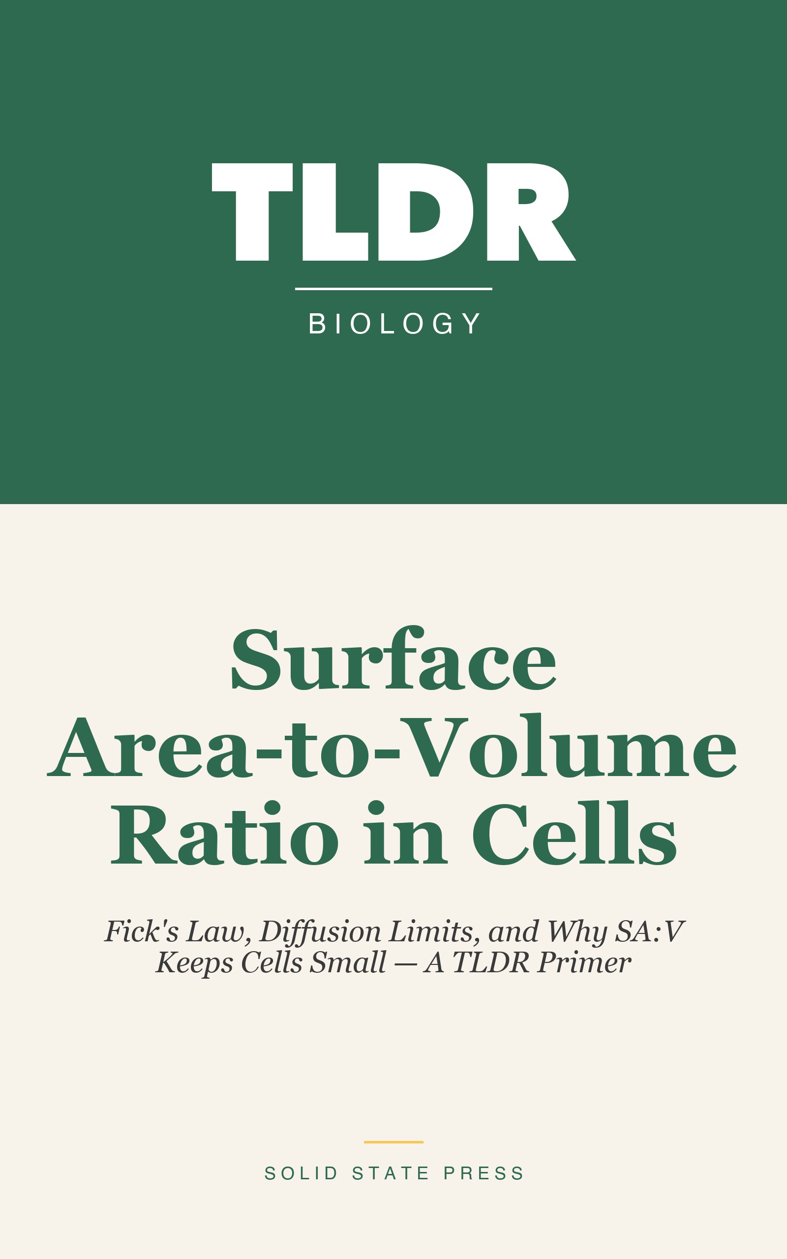 Surface Area-to-Volume Ratio in Cells cover