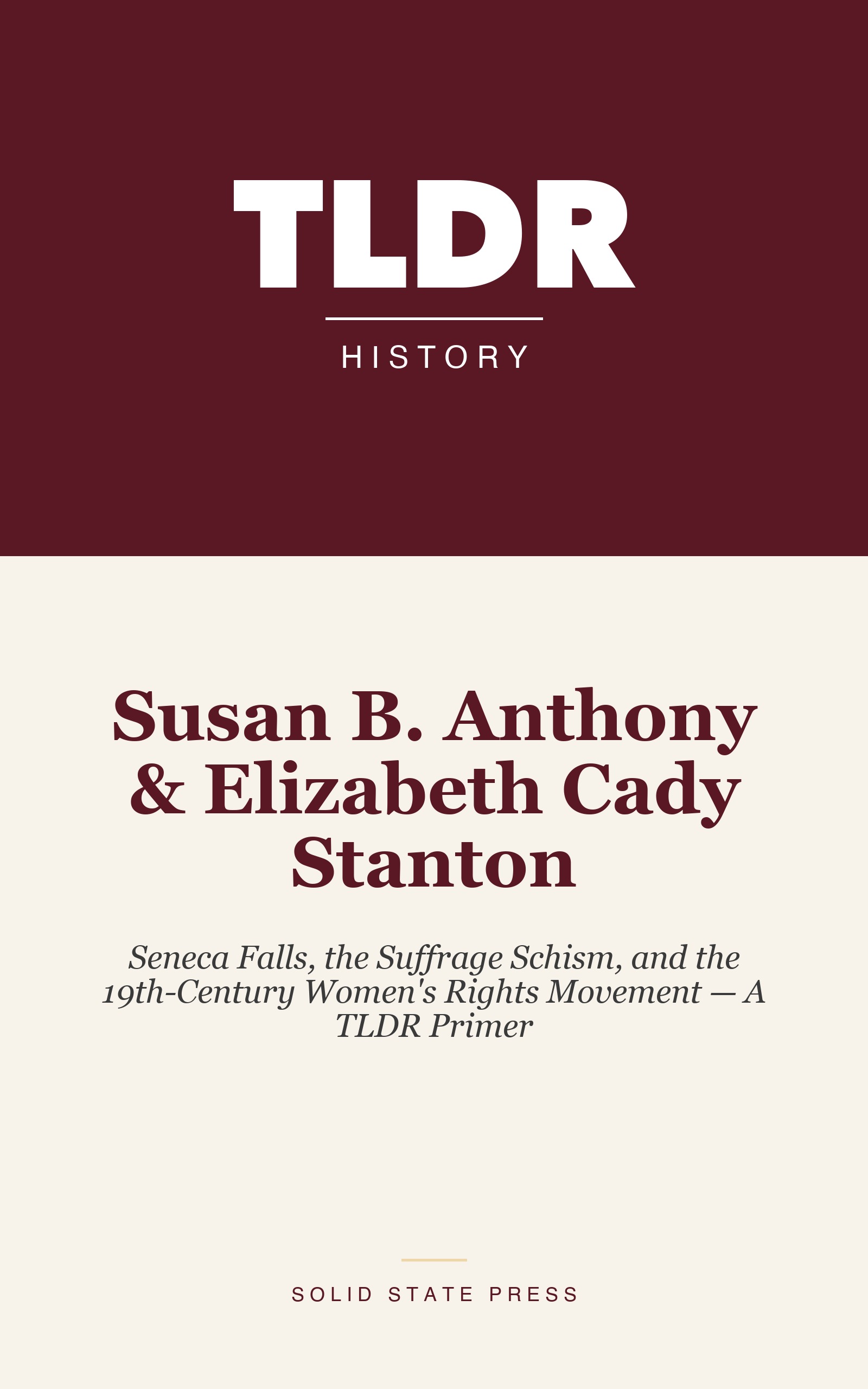 Susan B. Anthony & Elizabeth Cady Stanton cover