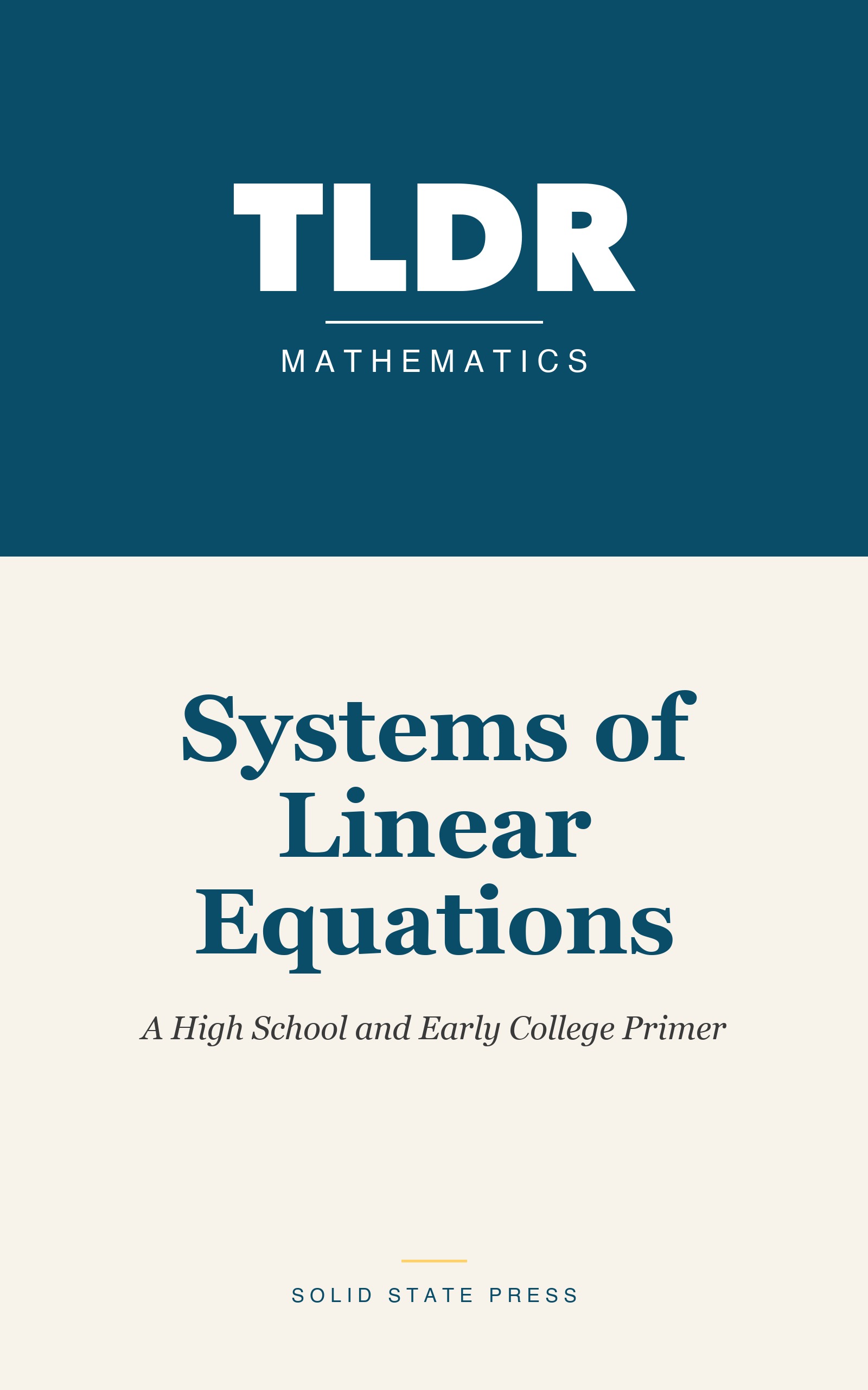 Systems of Linear Equations cover