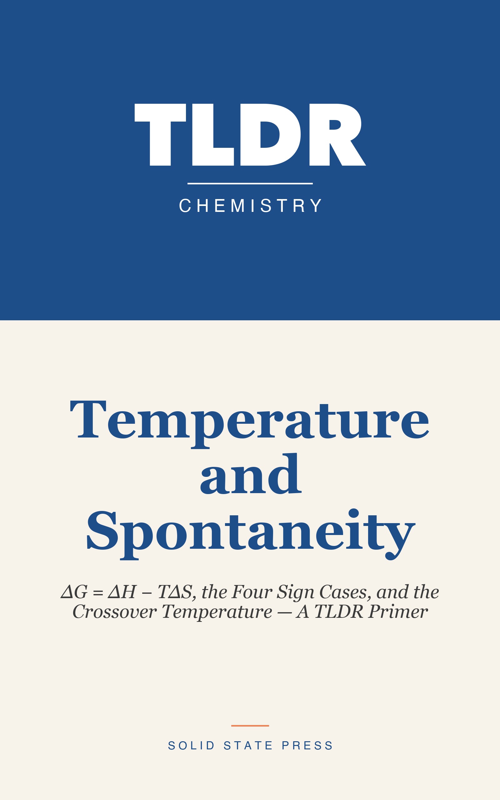 Temperature and Spontaneity cover
