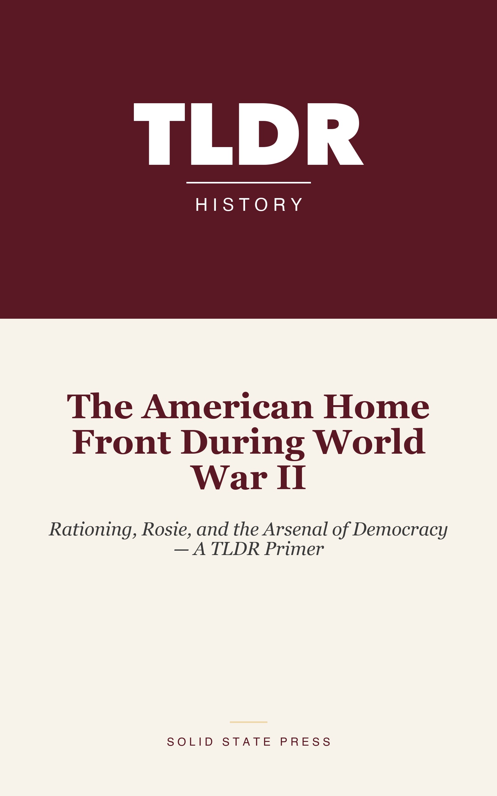 The American Home Front During World War II cover