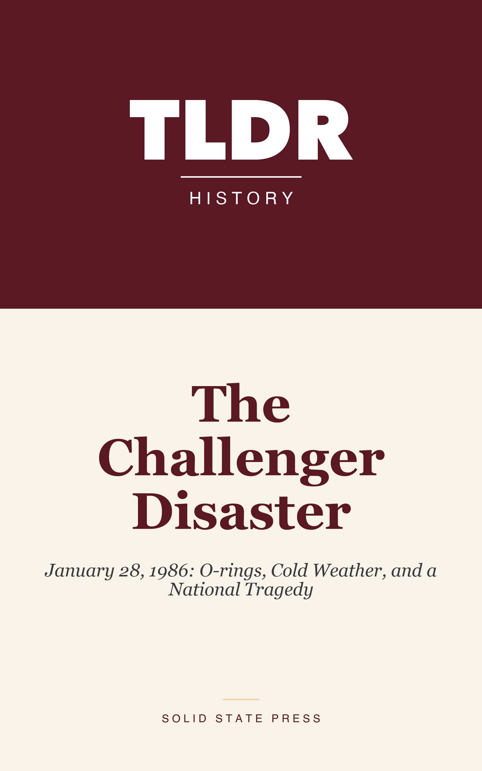 The Challenger Disaster cover