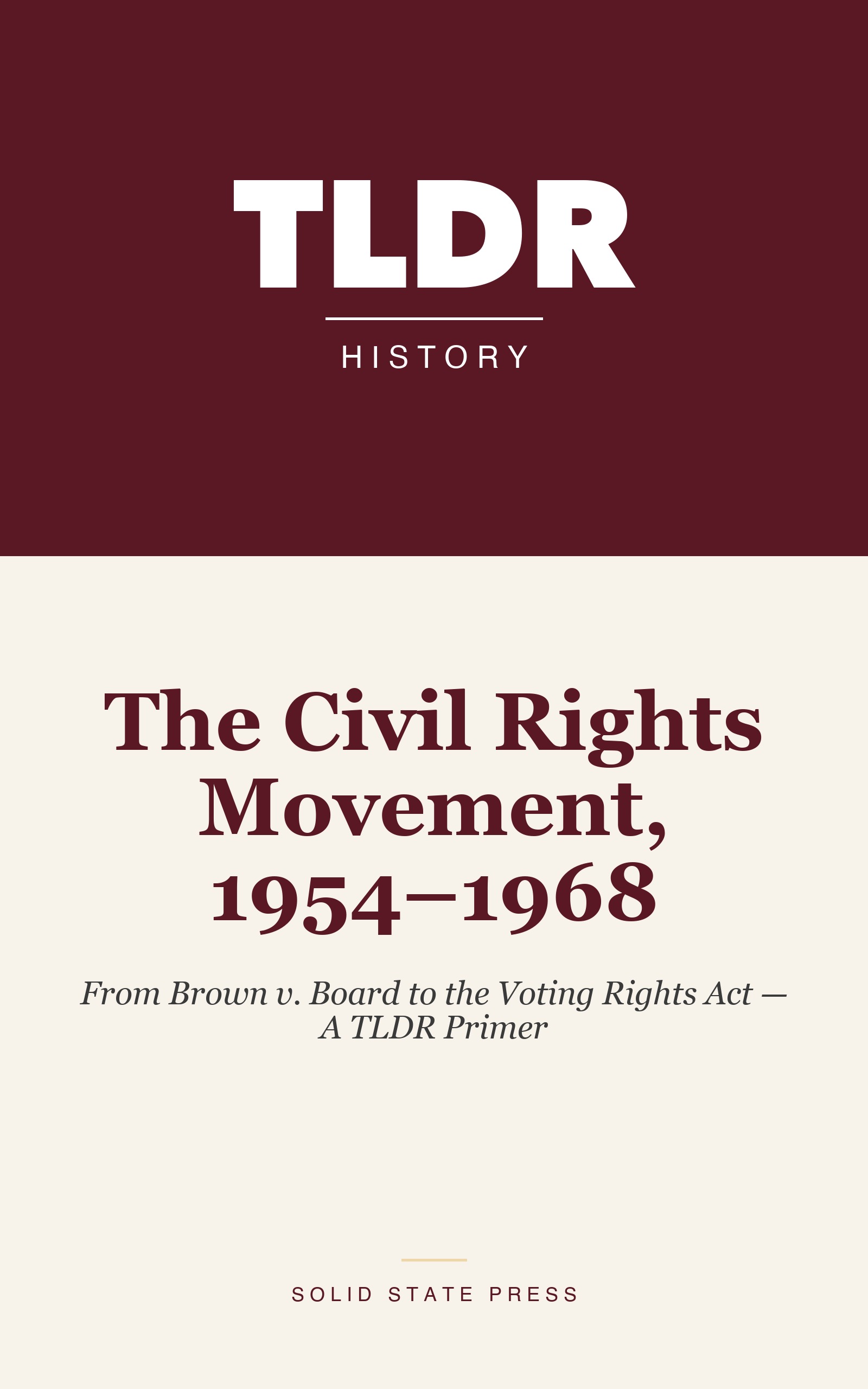 The Civil Rights Movement, 1954–1968 cover