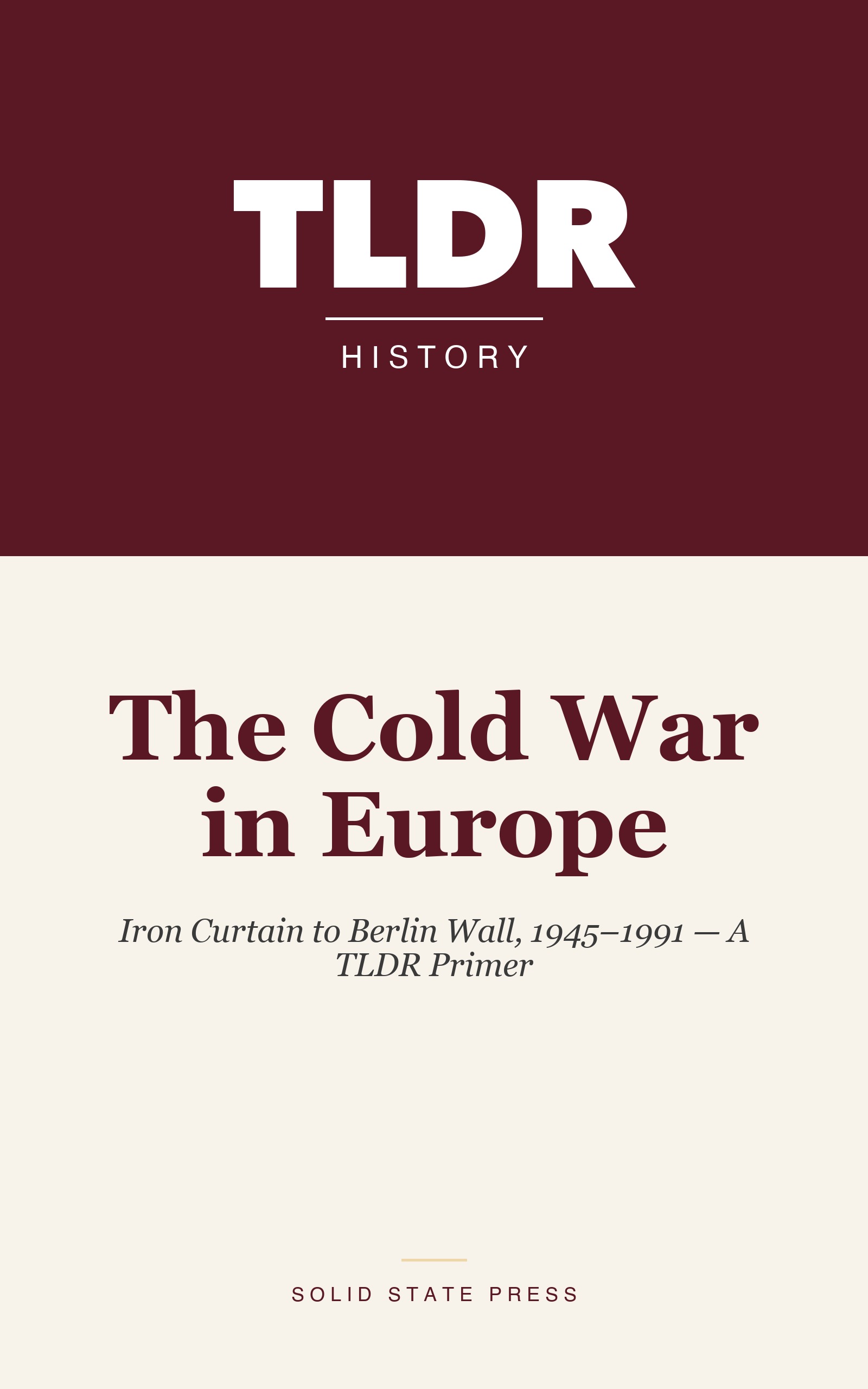 The Cold War in Europe cover