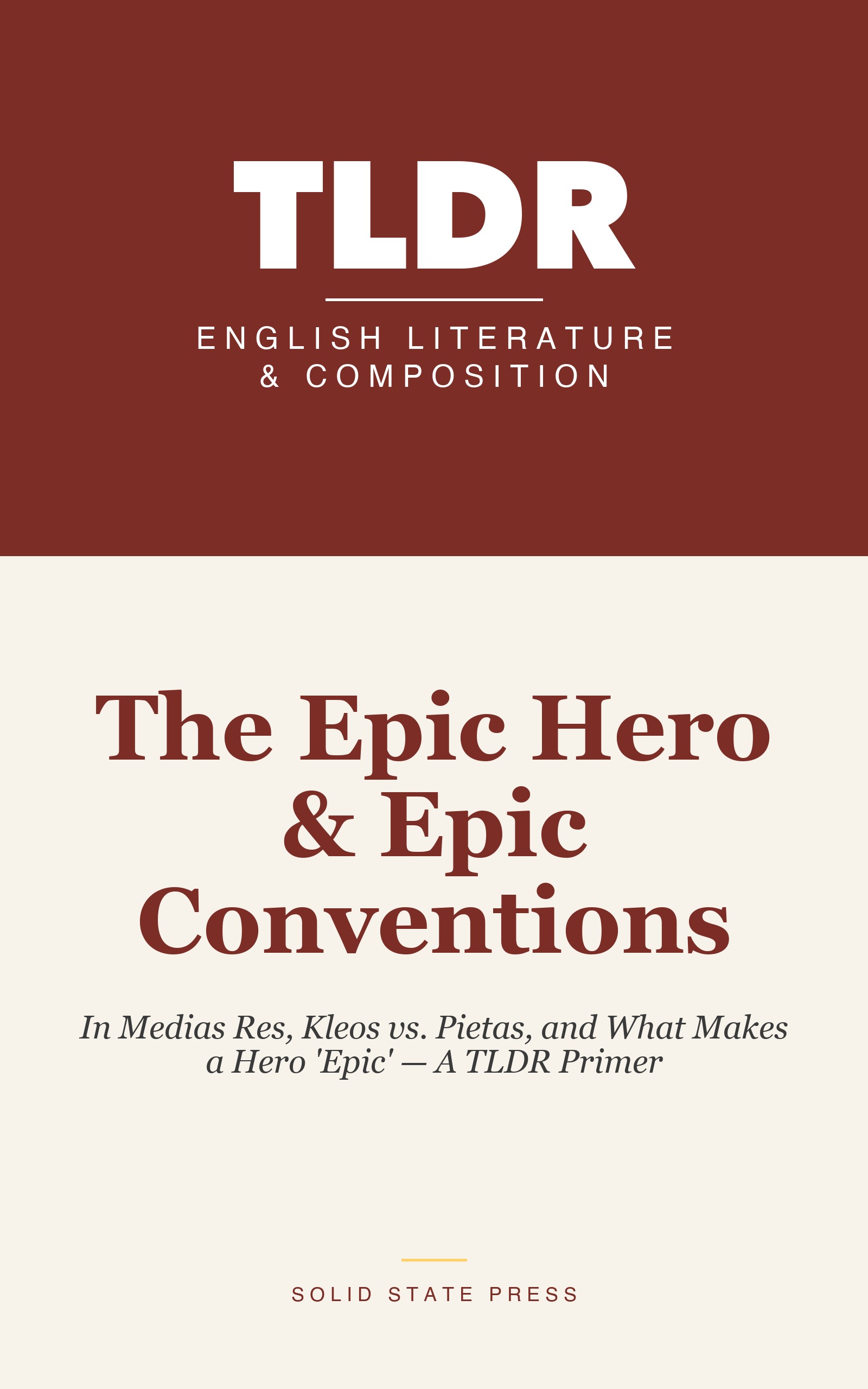 The Epic Hero & Epic Conventions cover