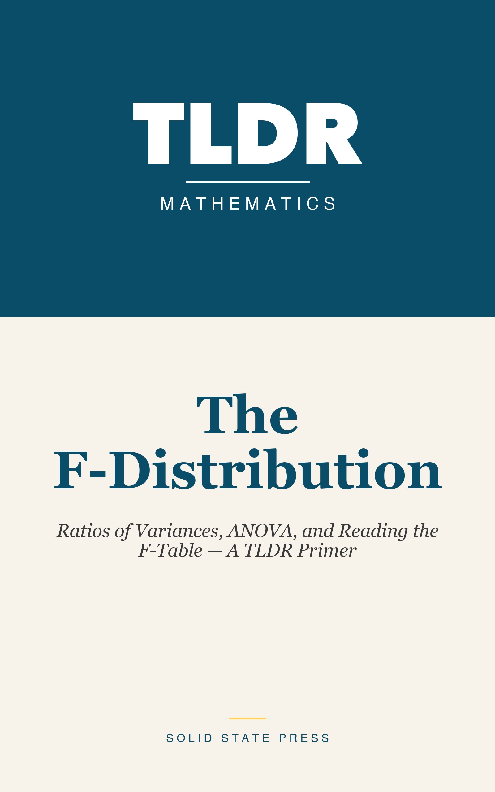 The F-Distribution cover