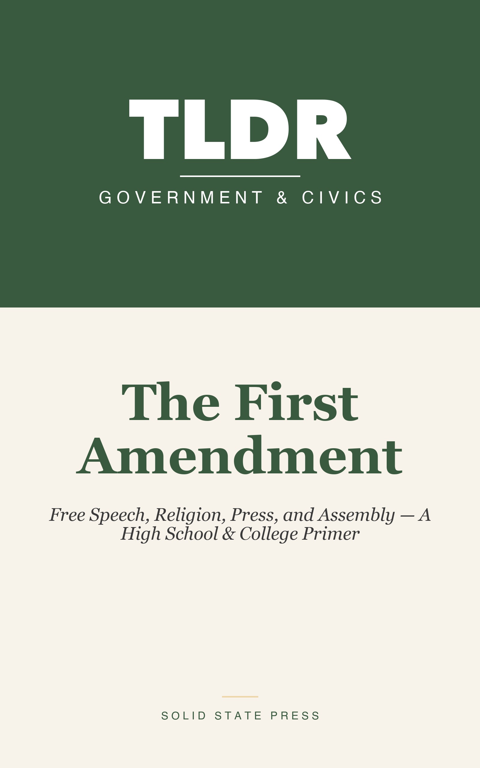 The First Amendment cover