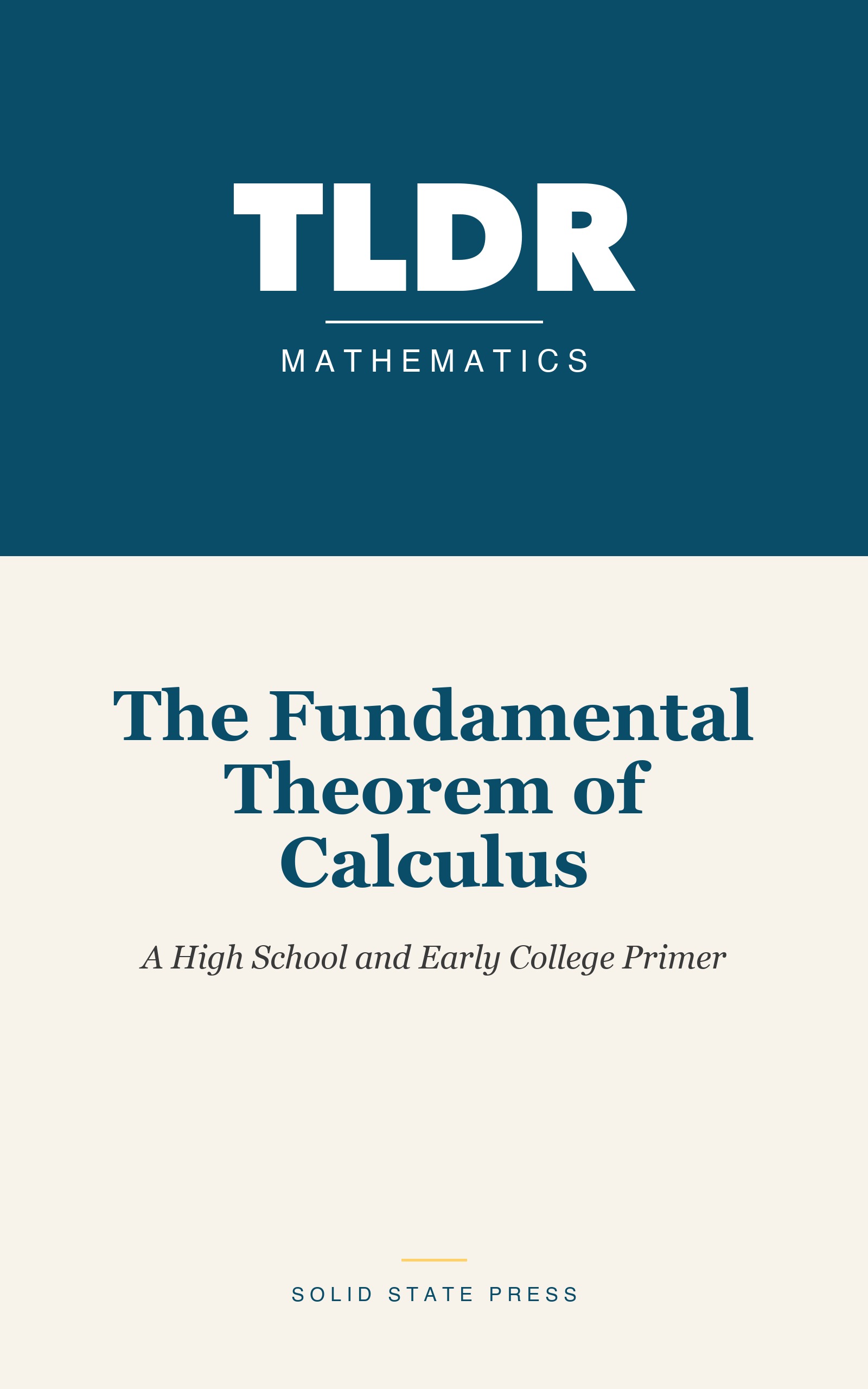 The Fundamental Theorem of Calculus cover