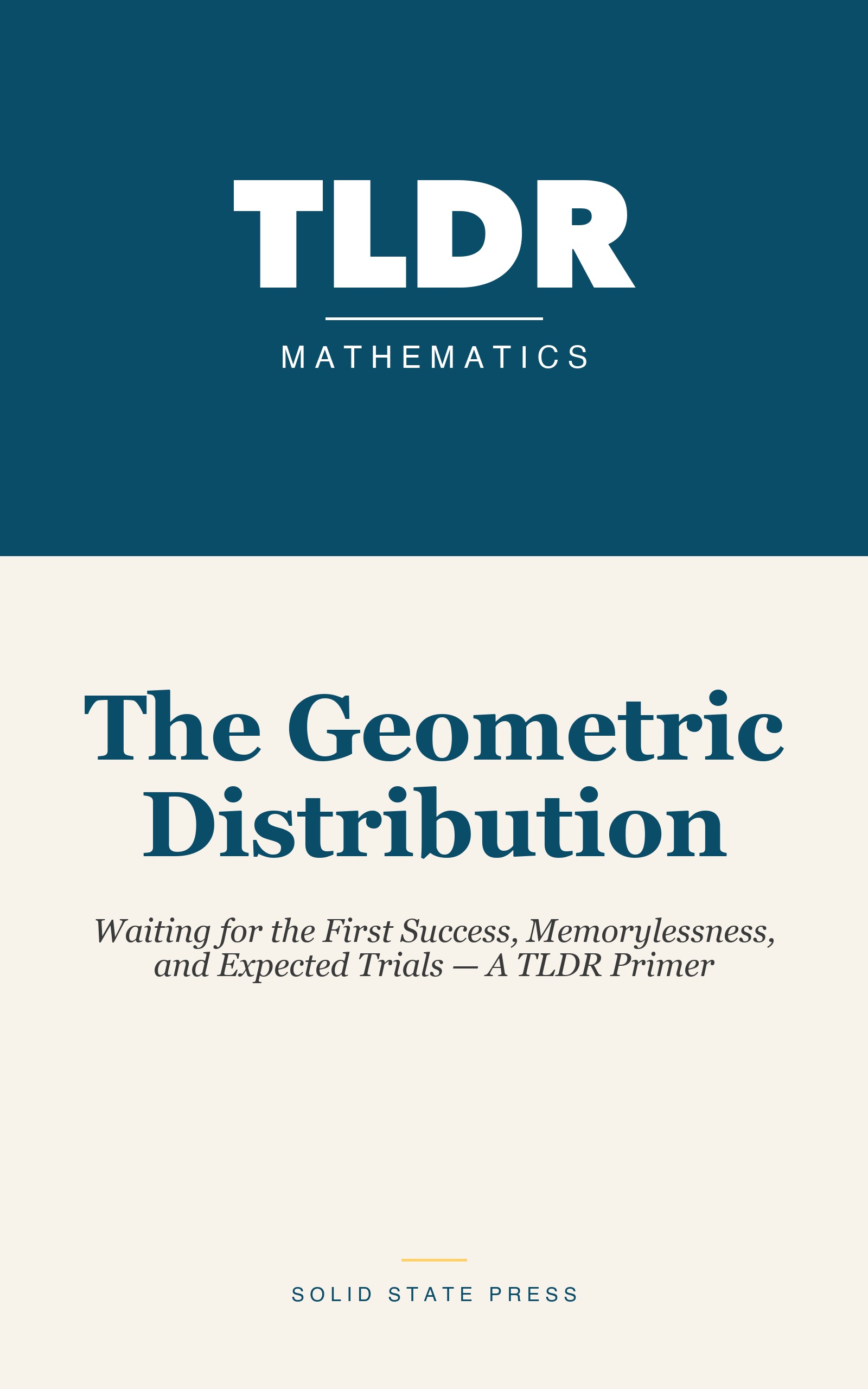 The Geometric Distribution cover