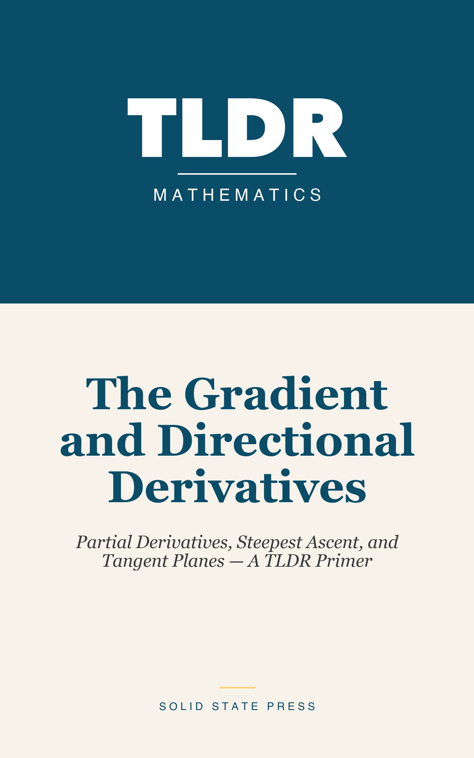 The Gradient and Directional Derivatives cover