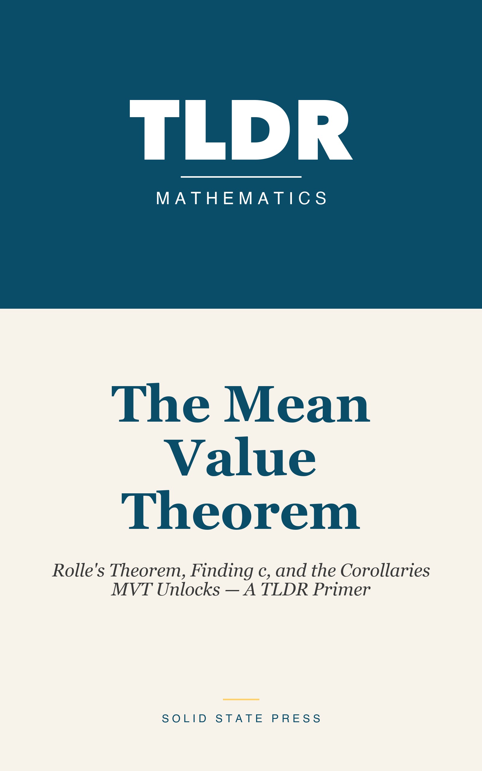 The Mean Value Theorem cover