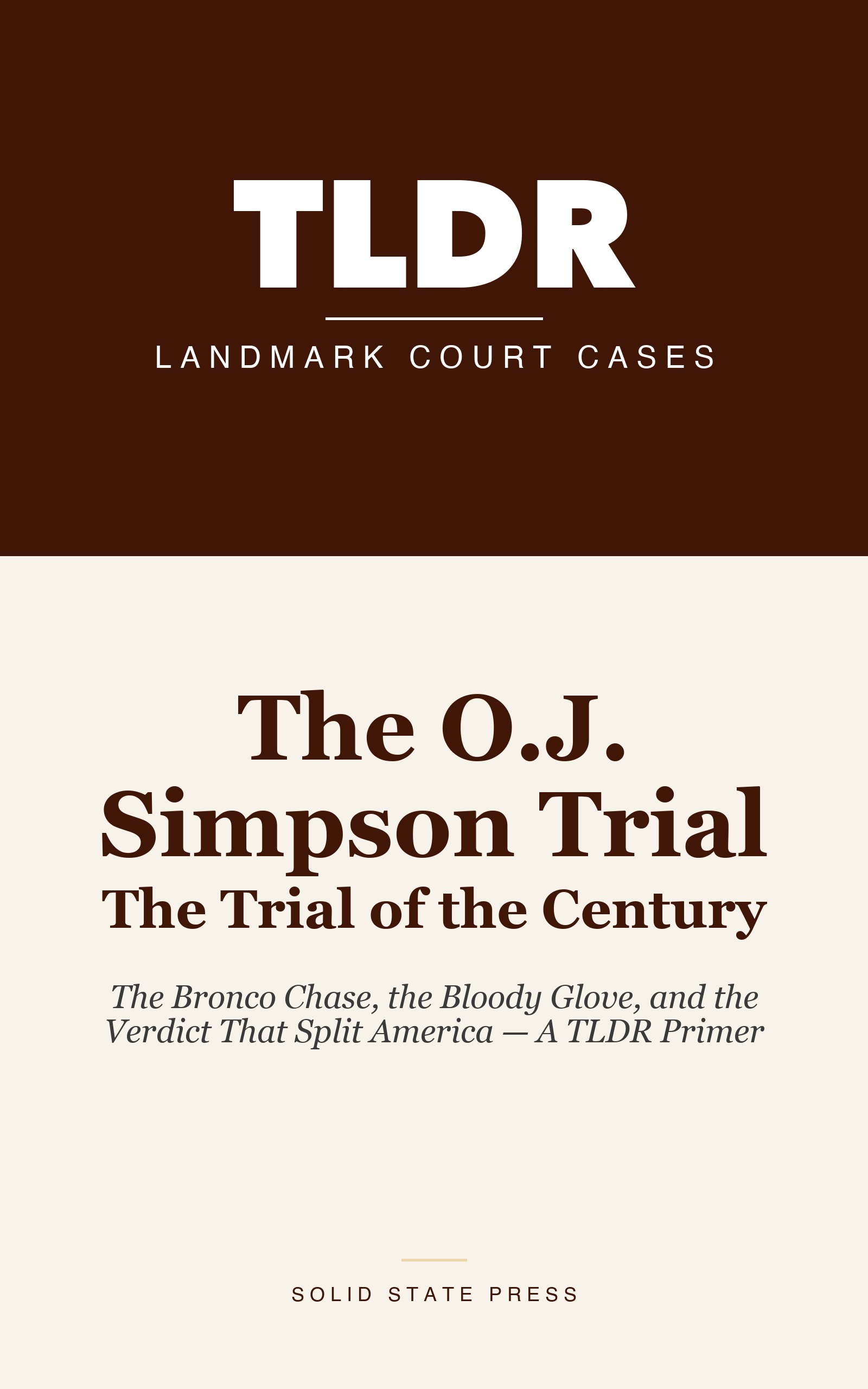 The O.J. Simpson Trial: The Trial of the Century cover