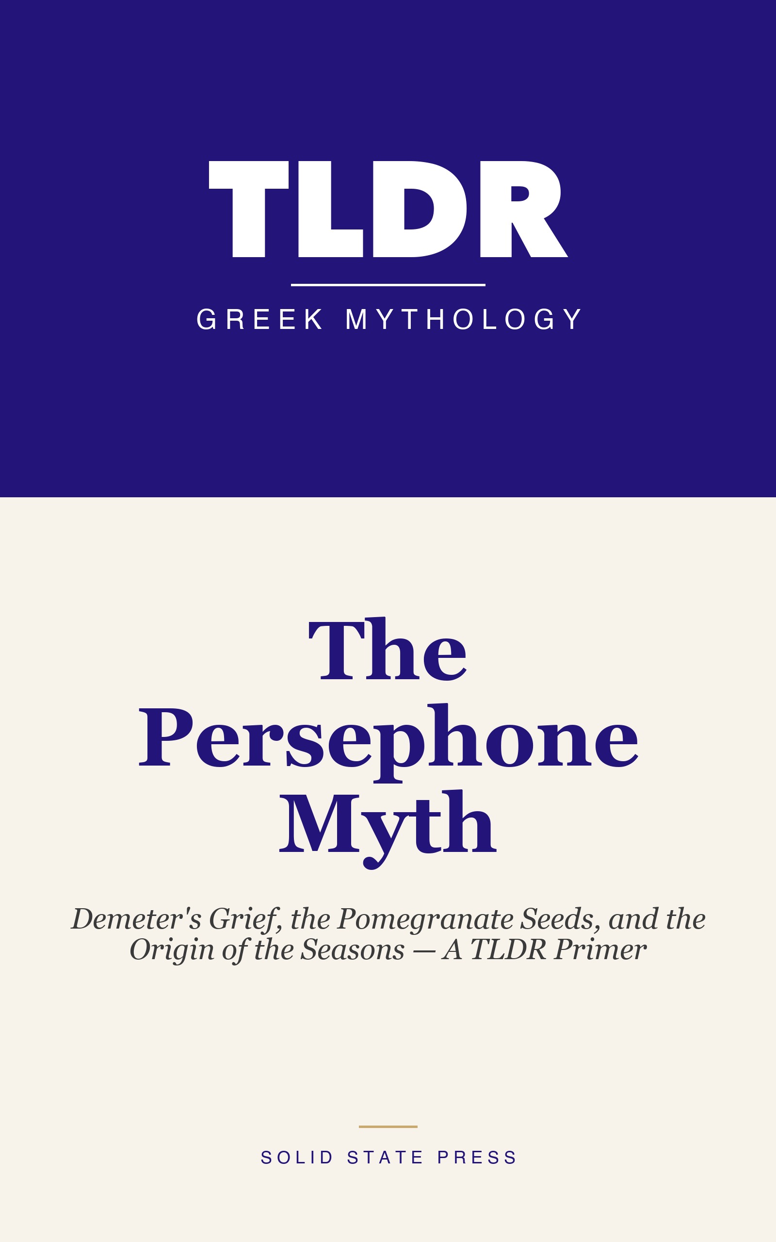 The Persephone Myth cover