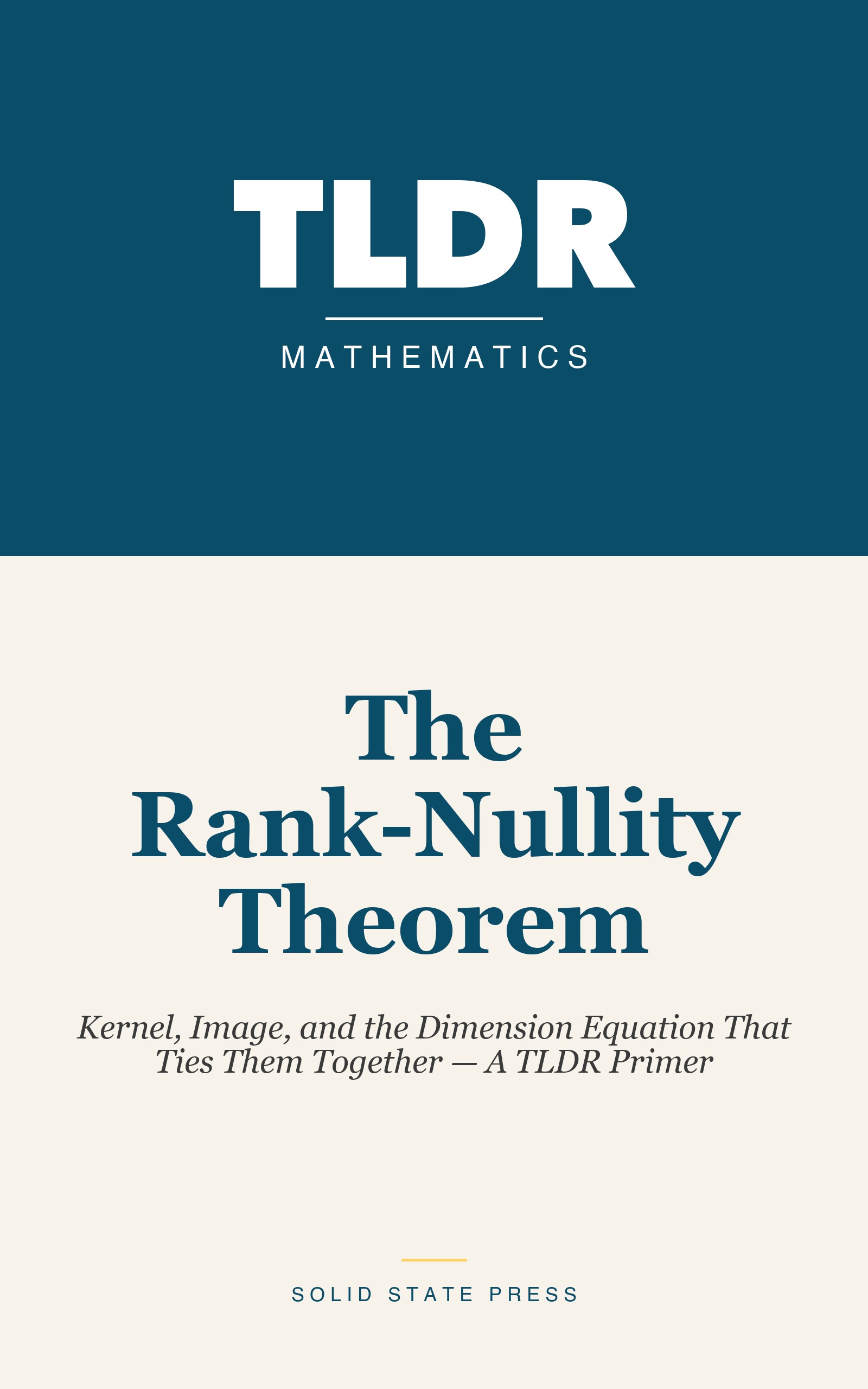 The Rank-Nullity Theorem cover
