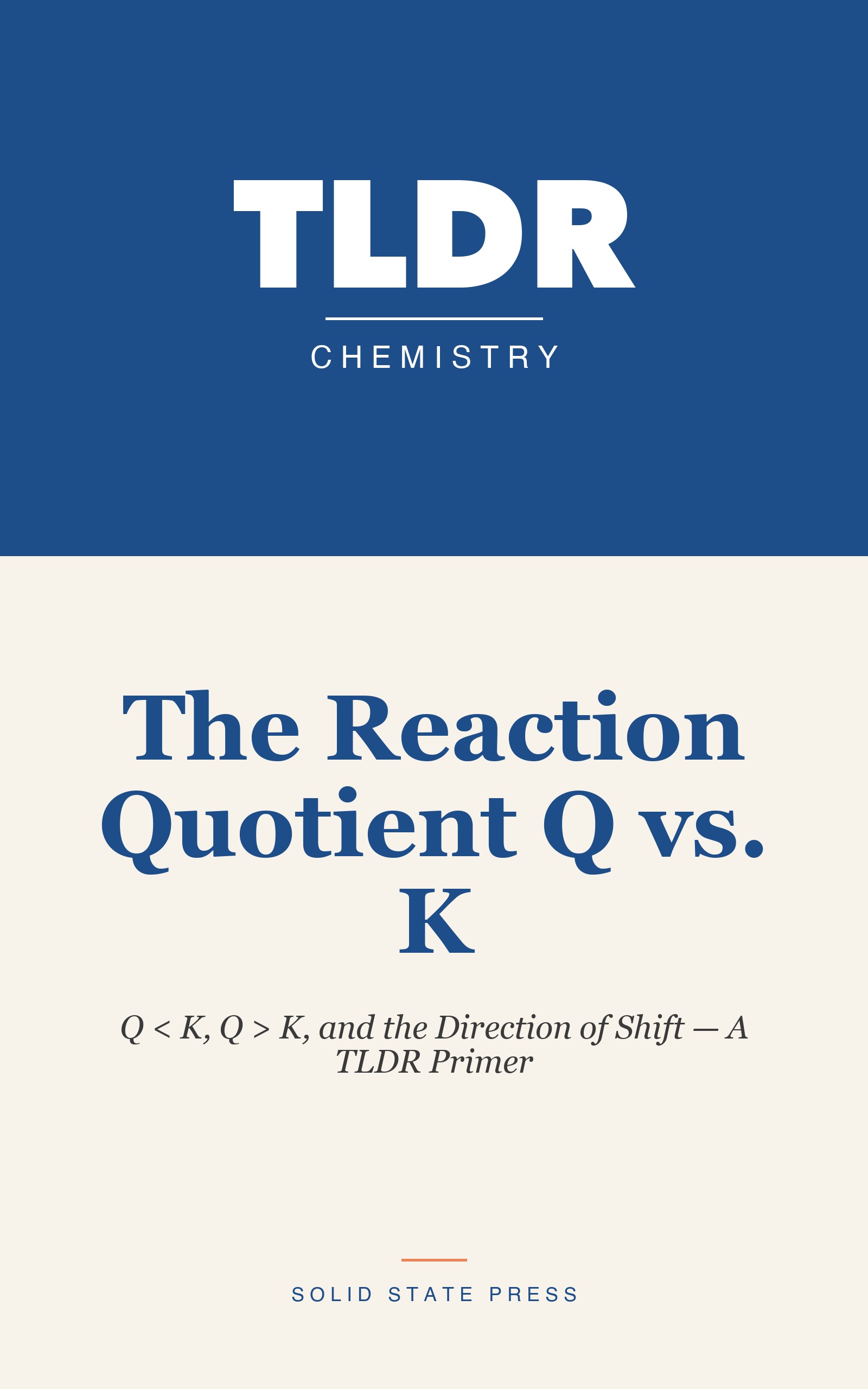 The Reaction Quotient Q vs. K cover