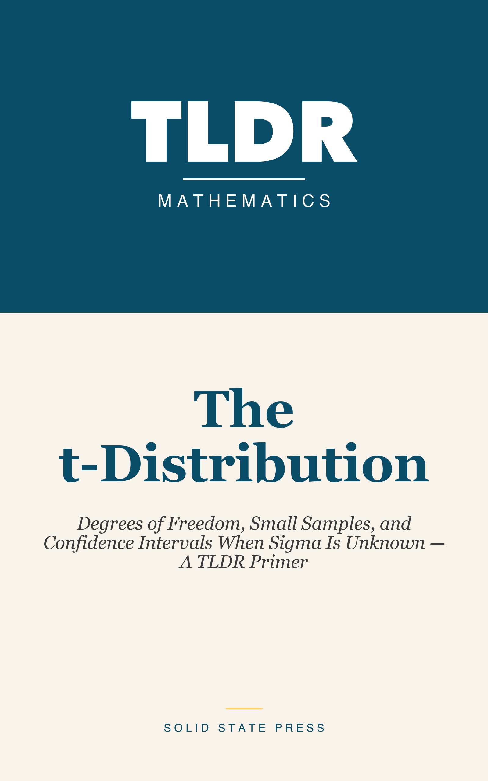 The t-Distribution cover
