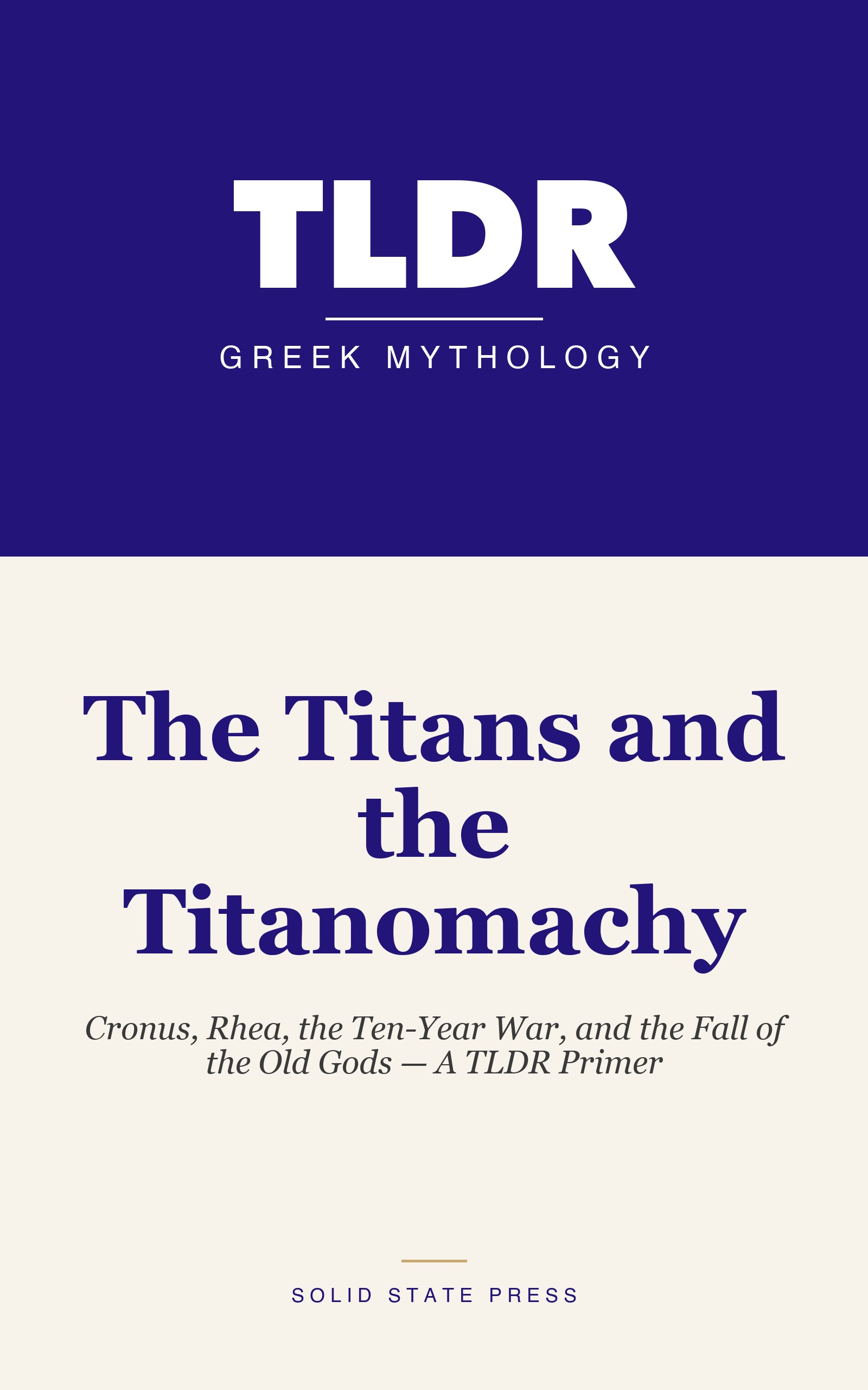 The Titans and the Titanomachy cover