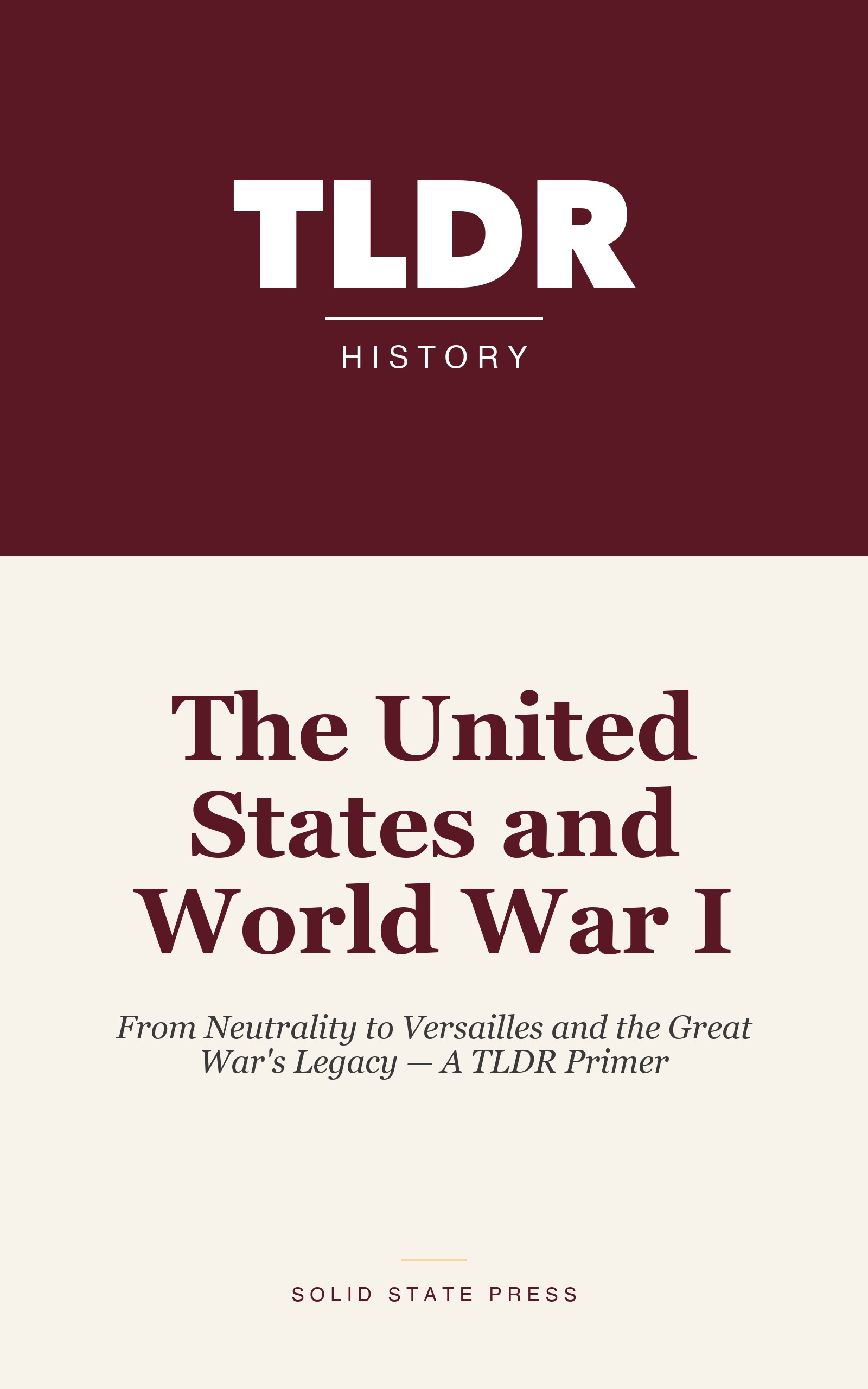 The United States and World War I cover