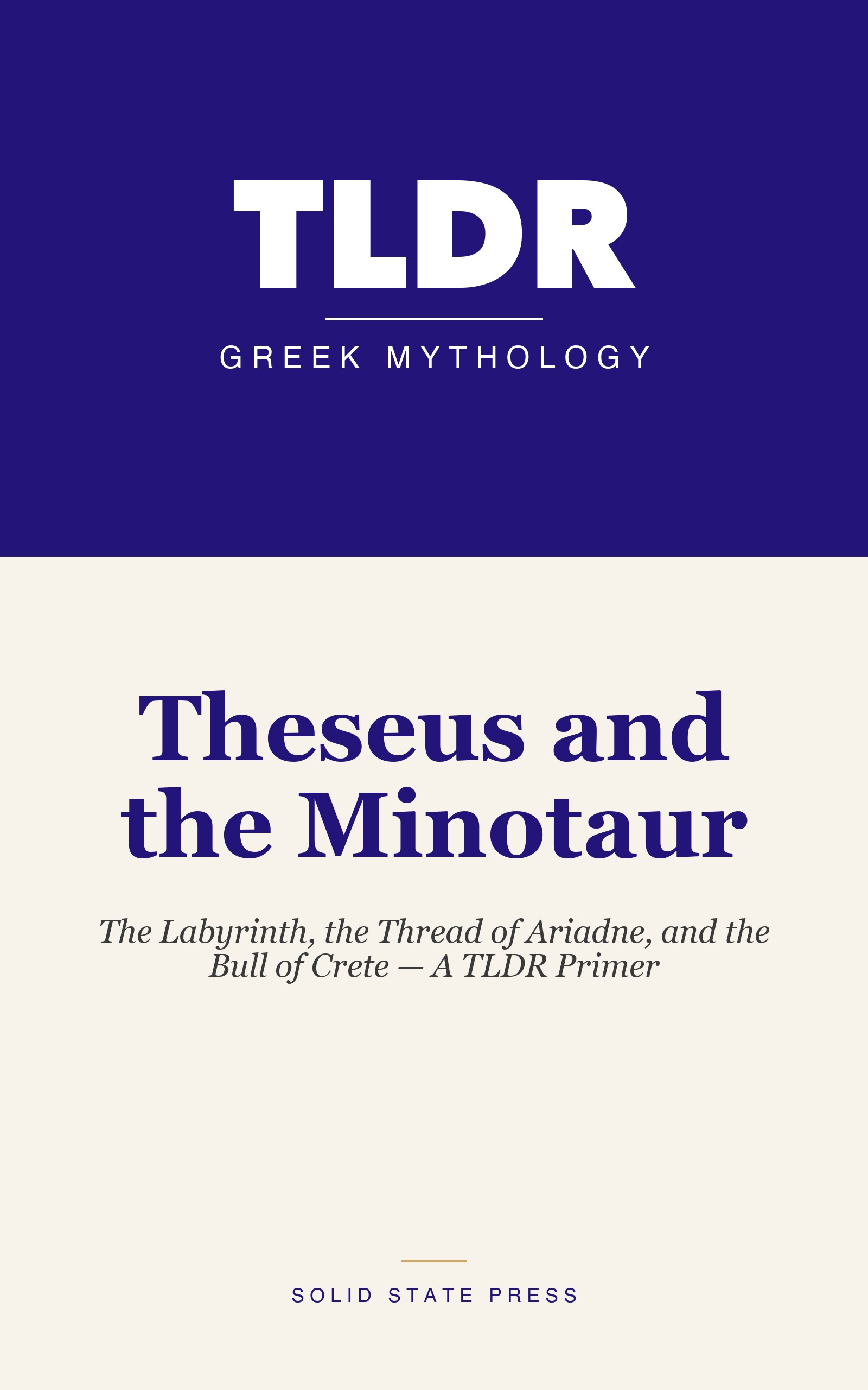Theseus and the Minotaur cover