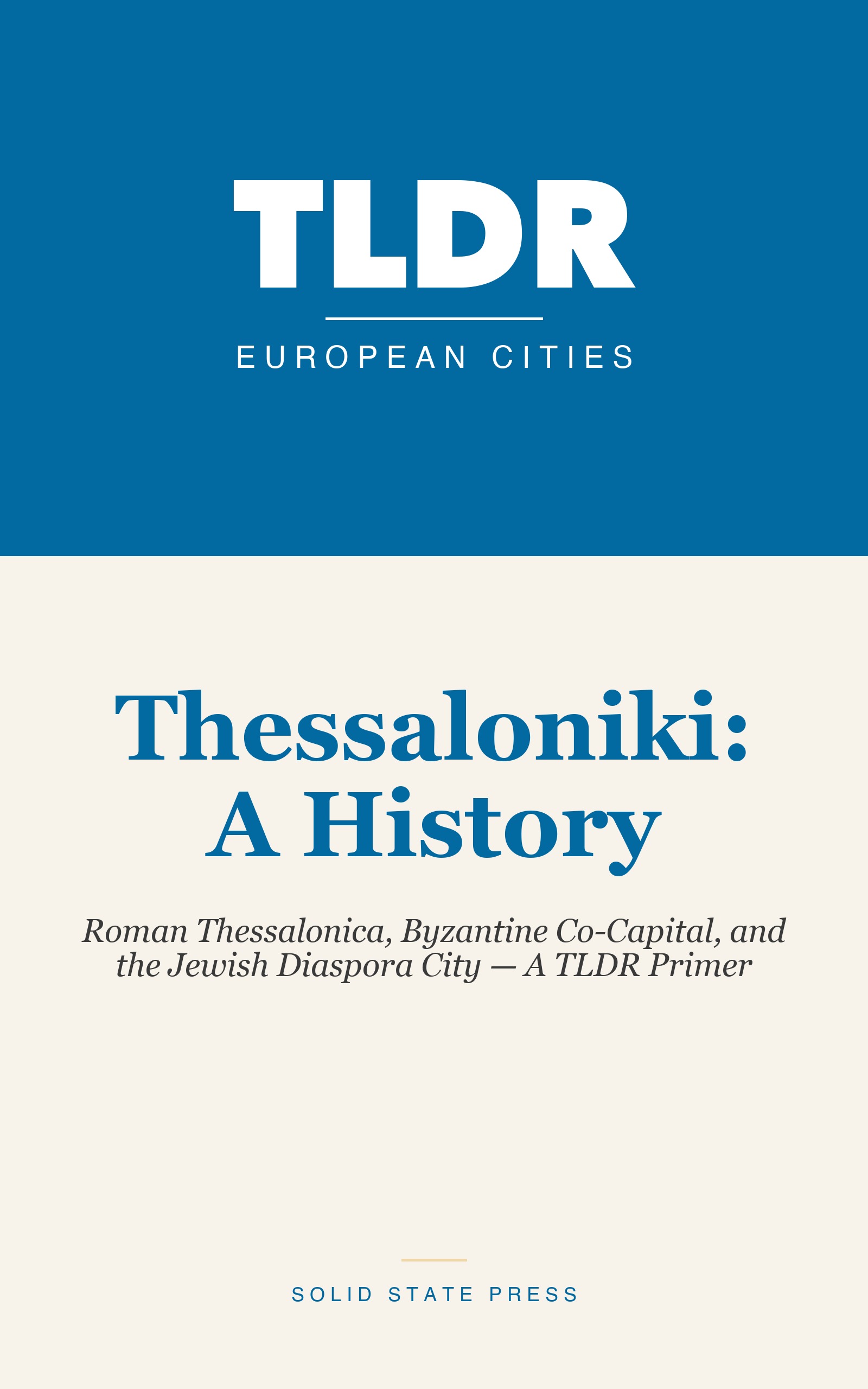 Thessaloniki: A History cover