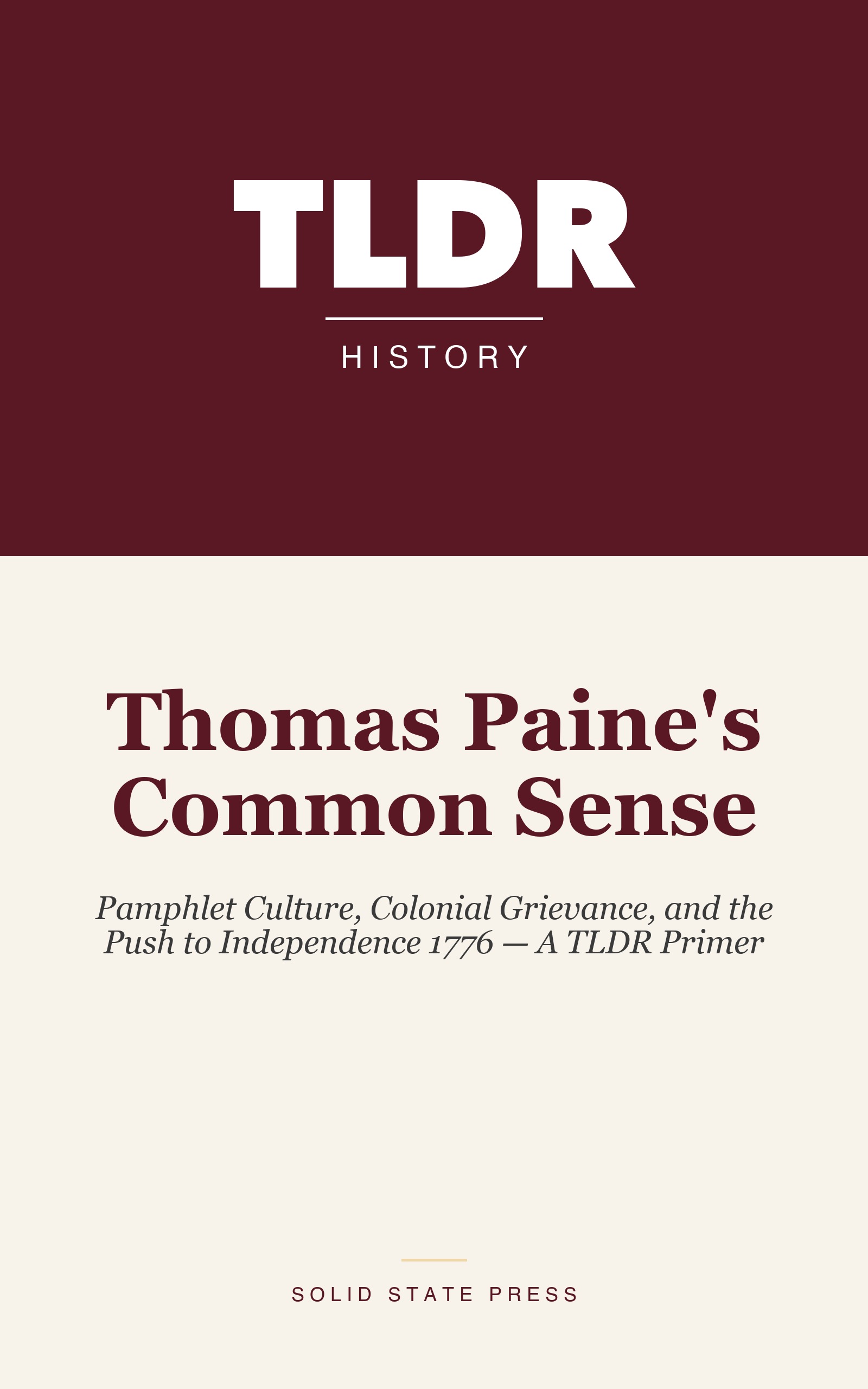 Thomas Paine's Common Sense cover