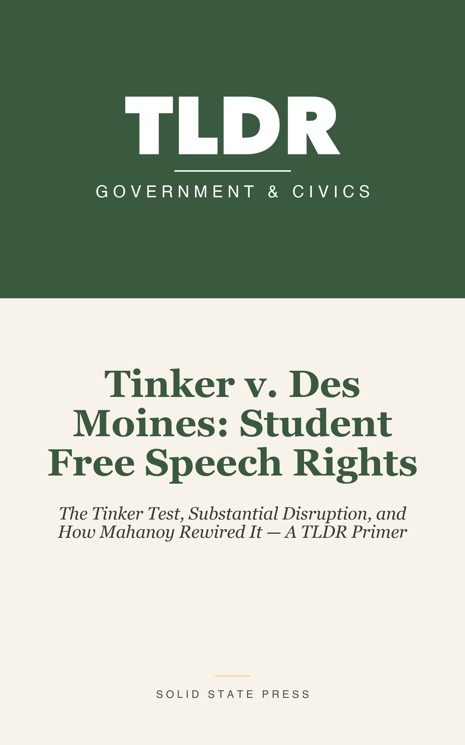 Tinker v. Des Moines: Student Free Speech Rights cover