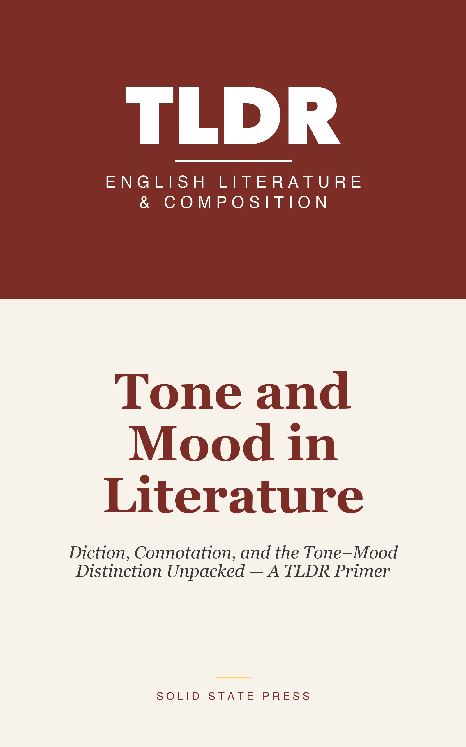 Tone and Mood in Literature cover