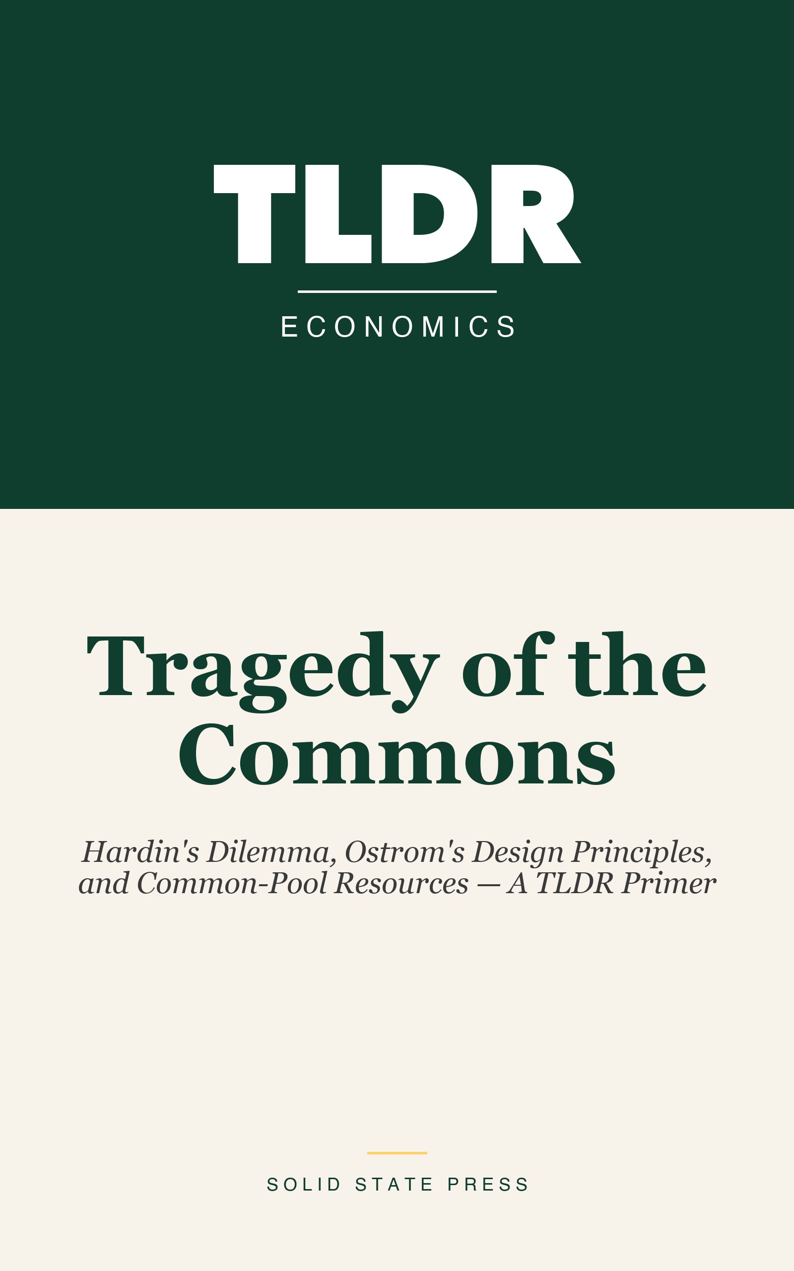 Tragedy of the Commons cover