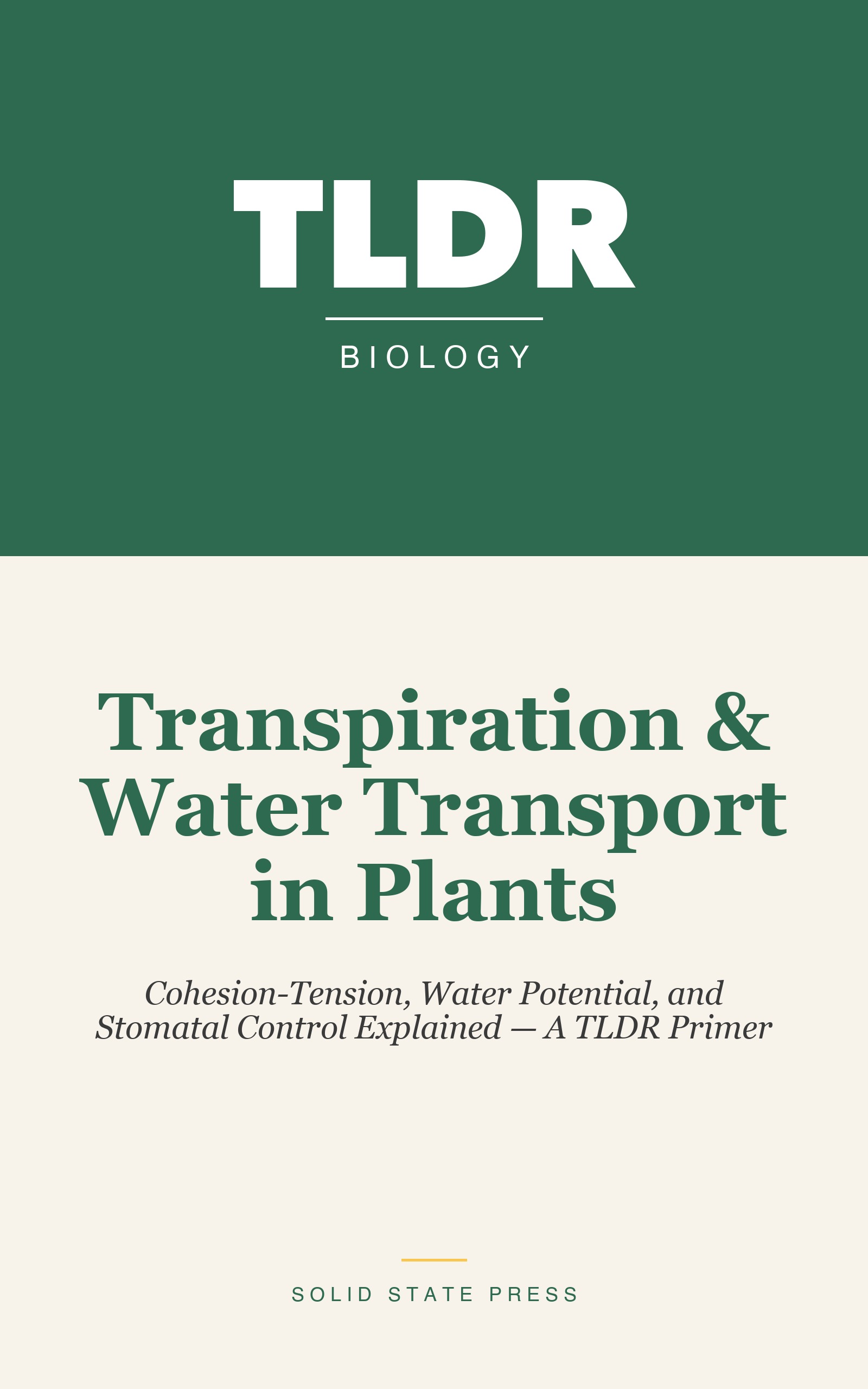 Transpiration & Water Transport in Plants cover