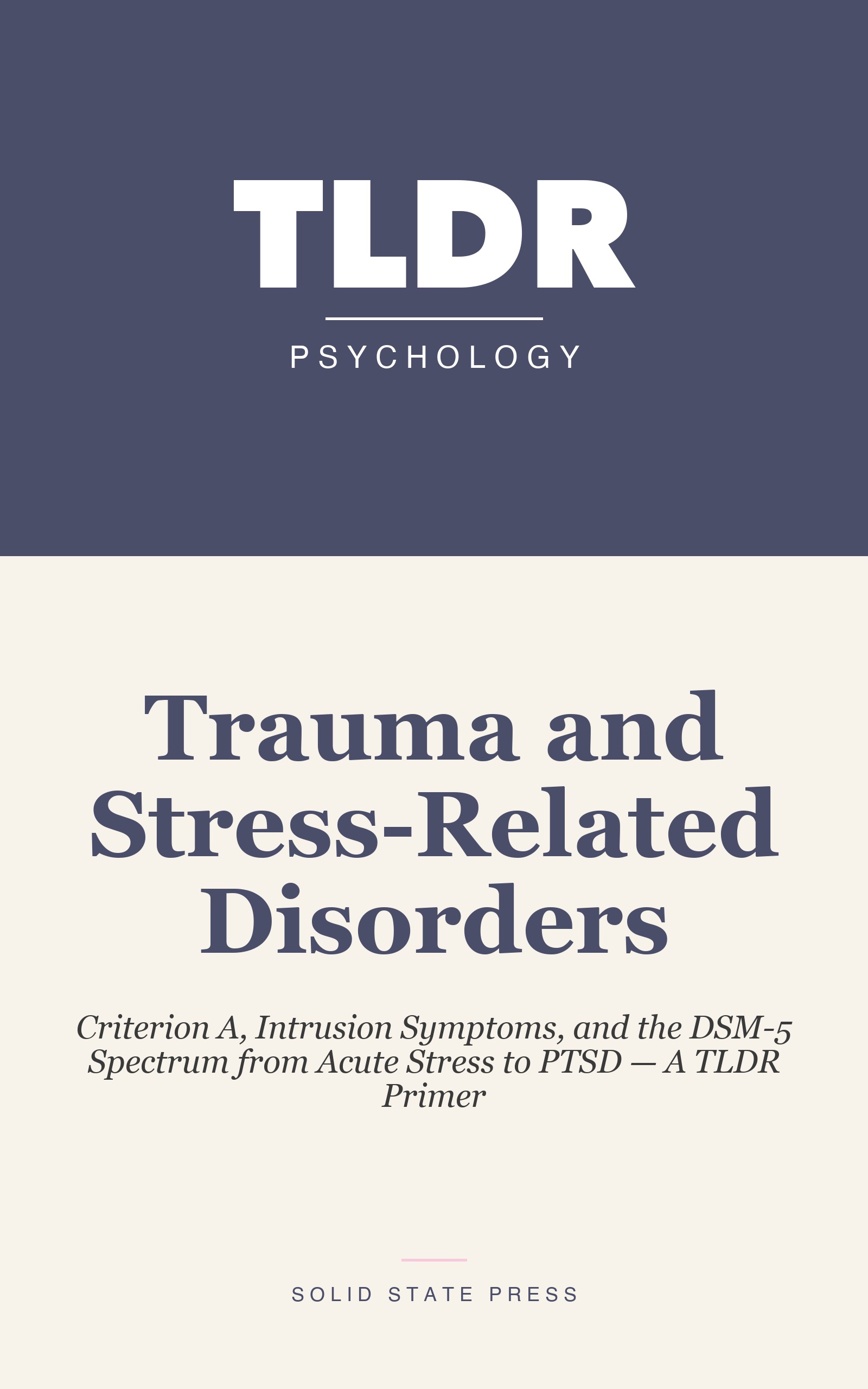 Trauma and Stress-Related Disorders cover
