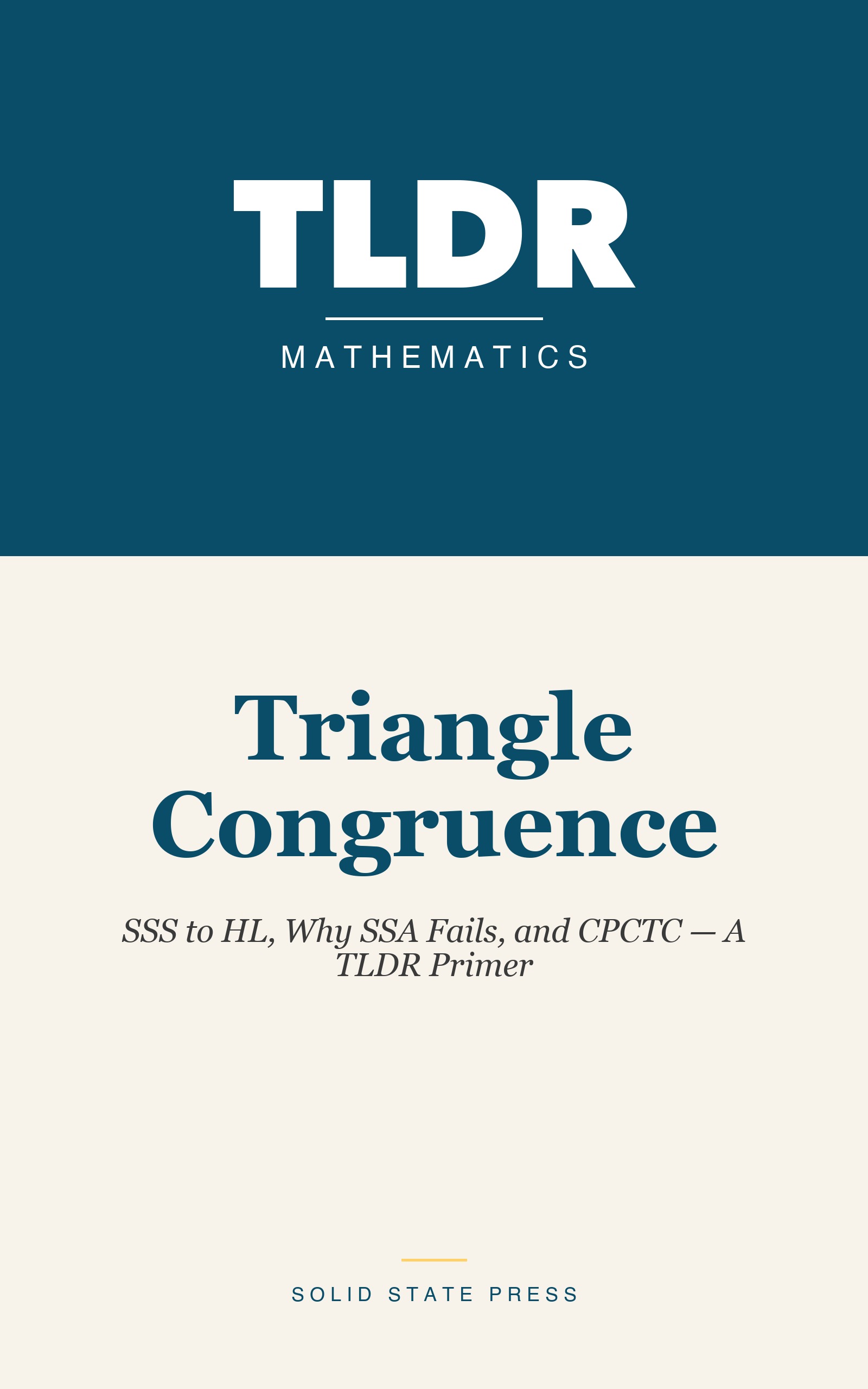Triangle Congruence cover