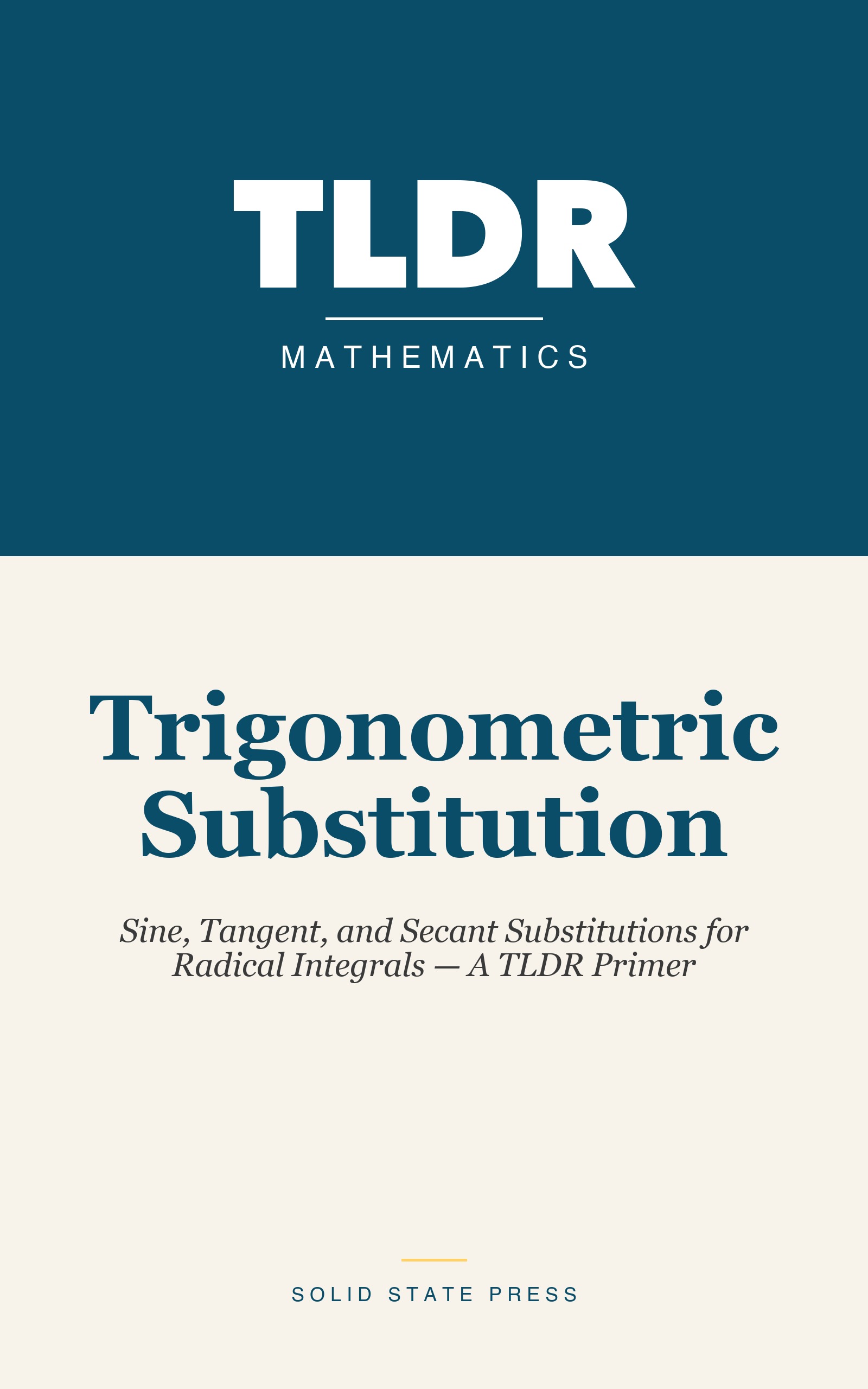 Trigonometric Substitution cover